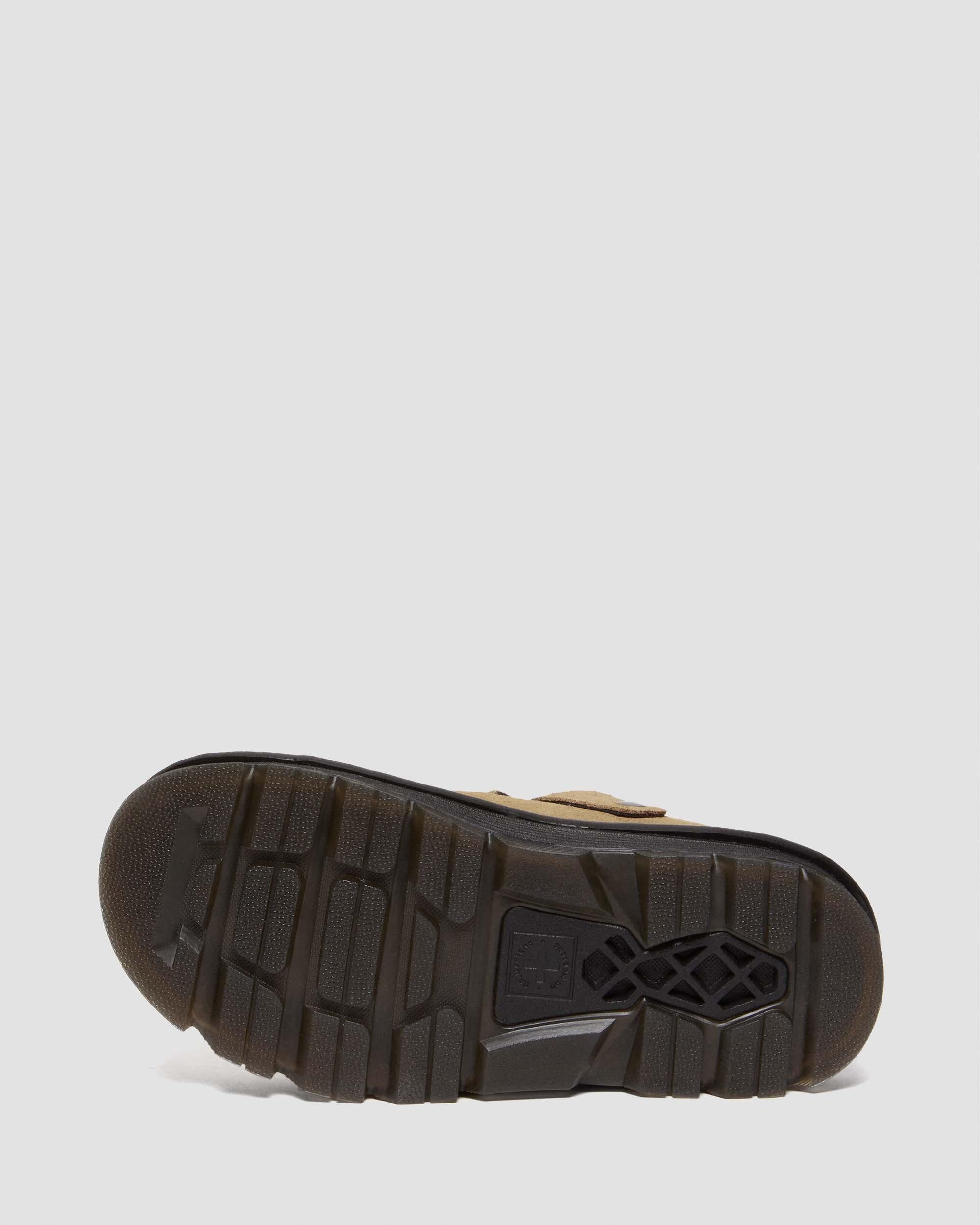 Zebzag Suede Casual Slingback Platform Mules in Savannah Tan