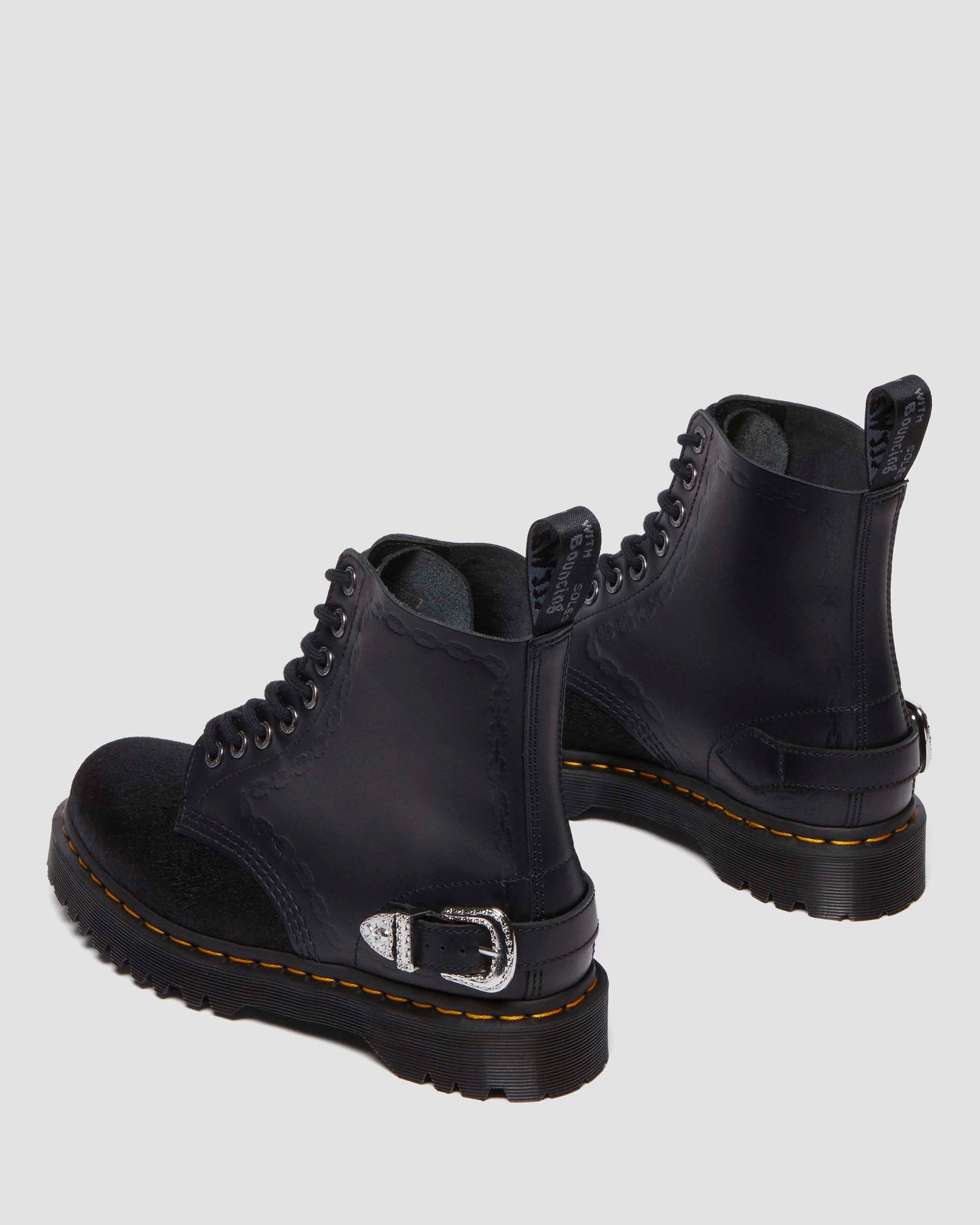 The Great Frog 1460 Bex Smooth Hair On Leather Platform Ankle Boots