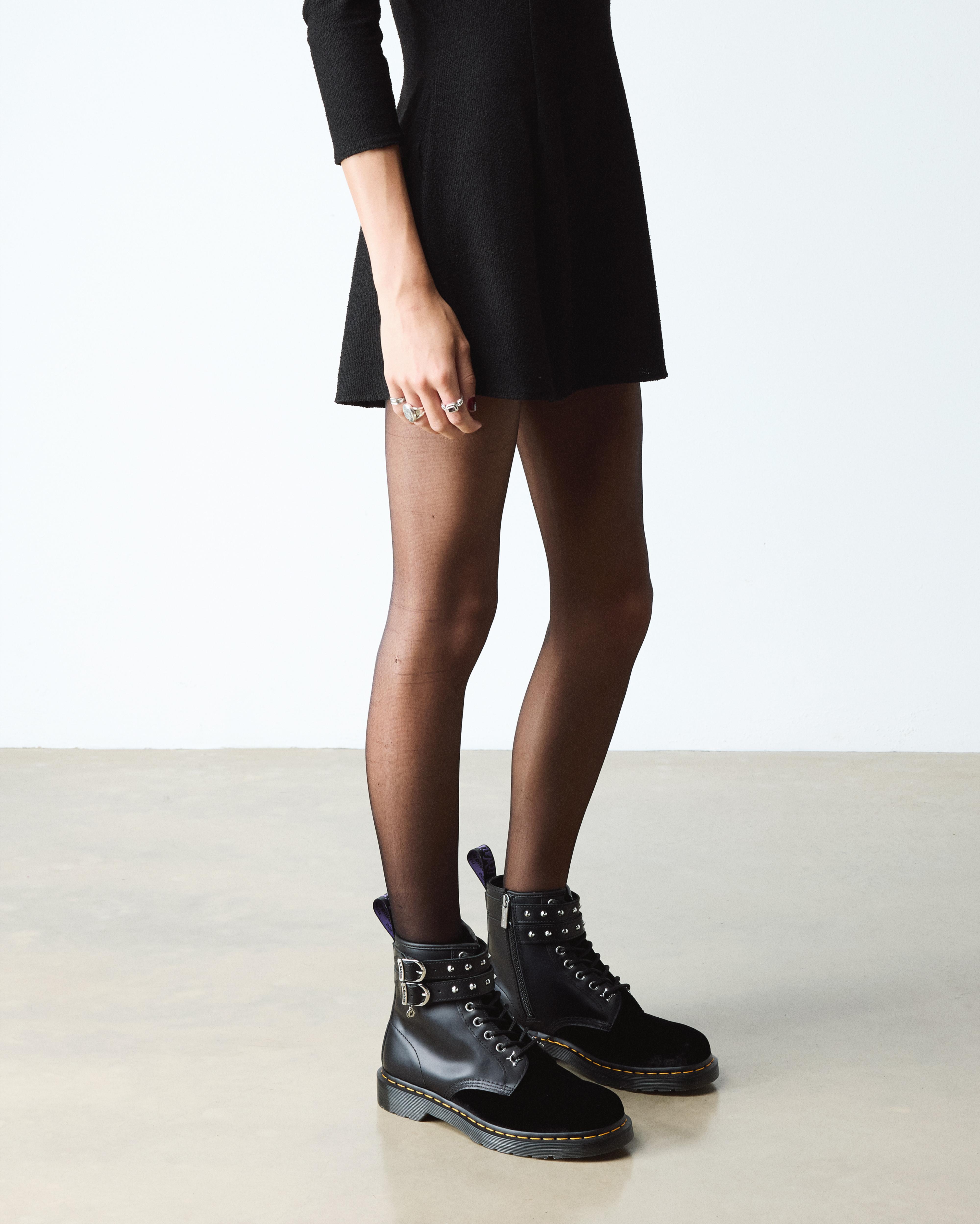 Wednesday 1460 Velvet + Nappa Lux Soft Leather Ankle Boots