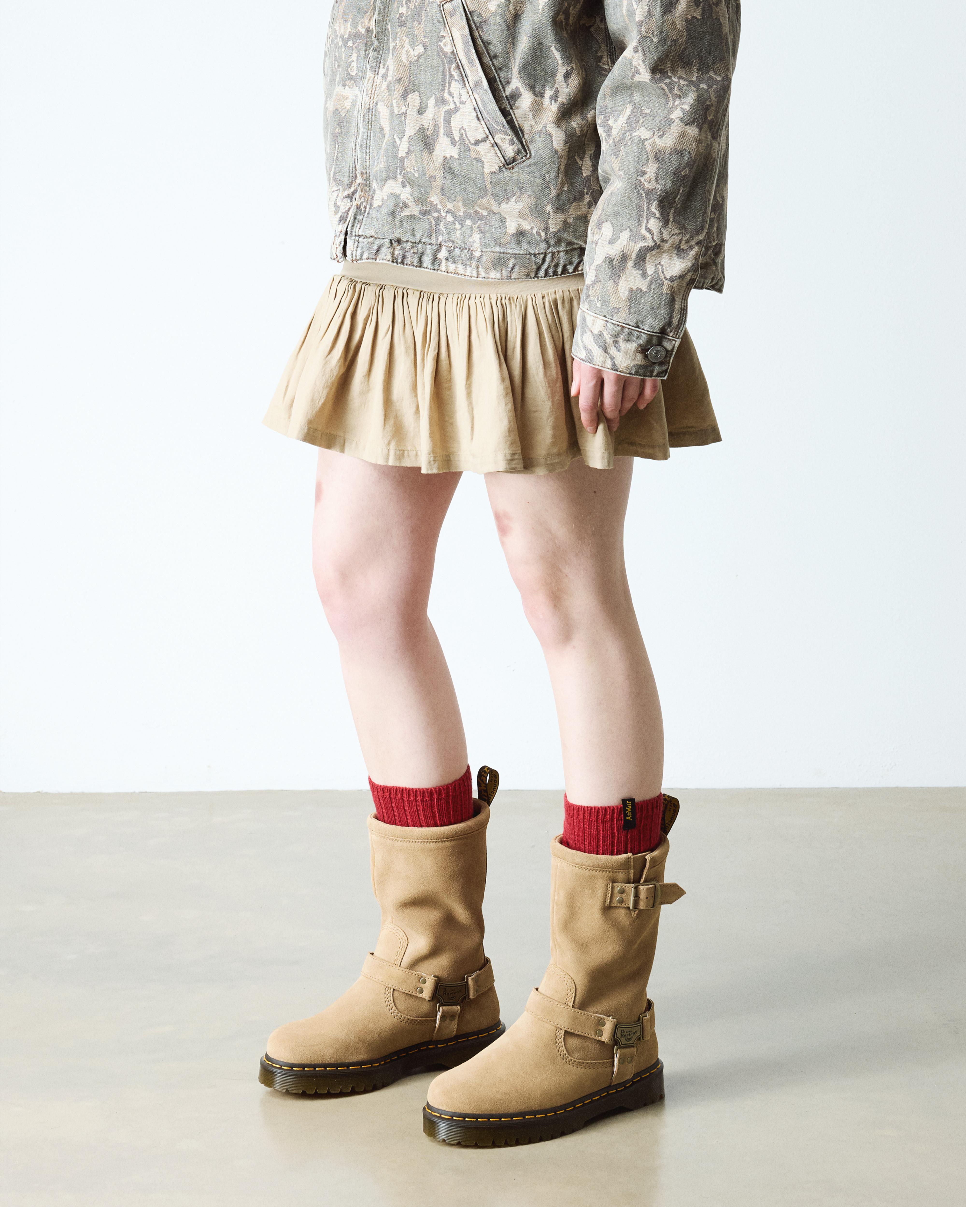 Anistone Hi Suede Biker Boots