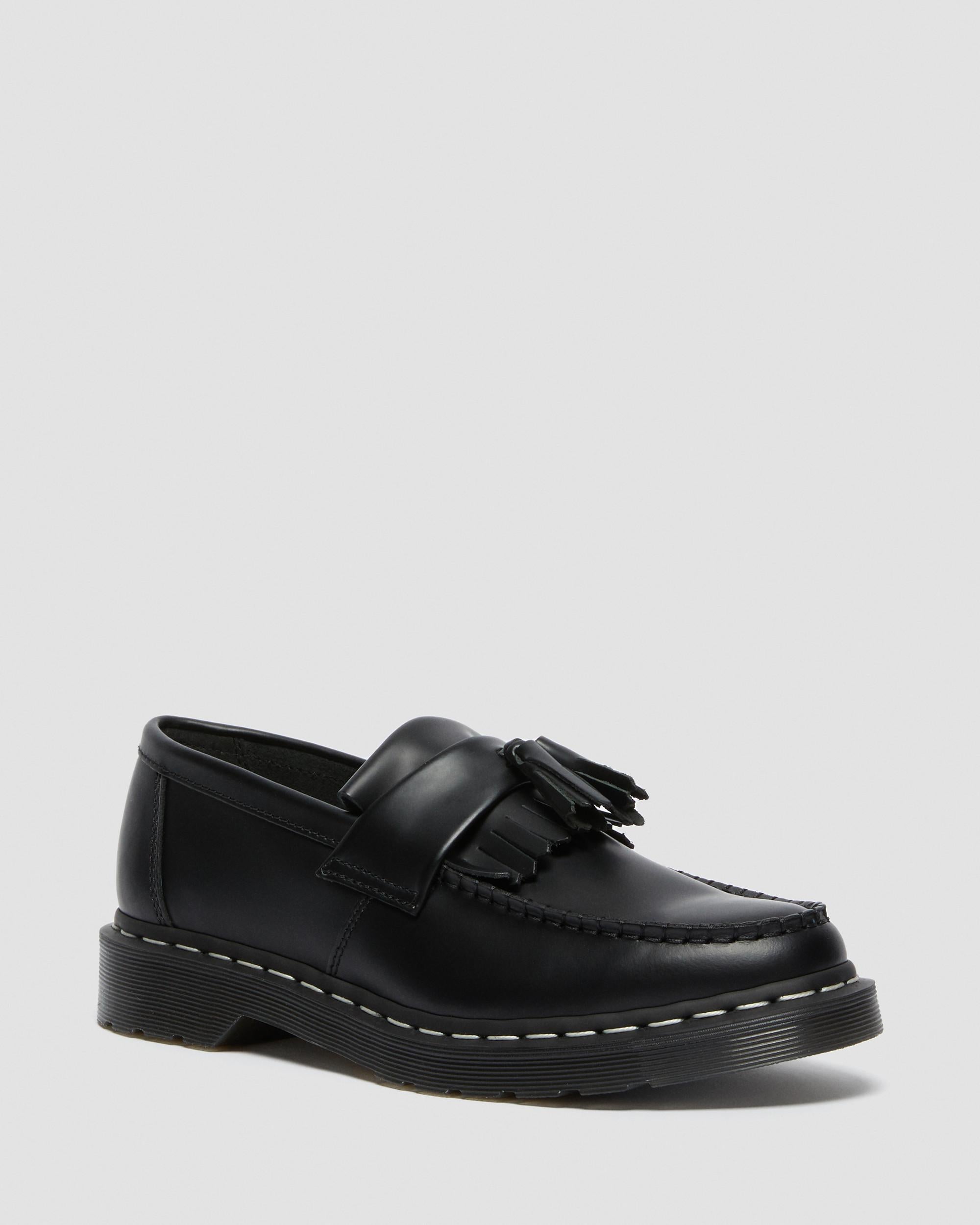 ADRIAN WHITE STITCH SMOOTH LEATHER SHOES