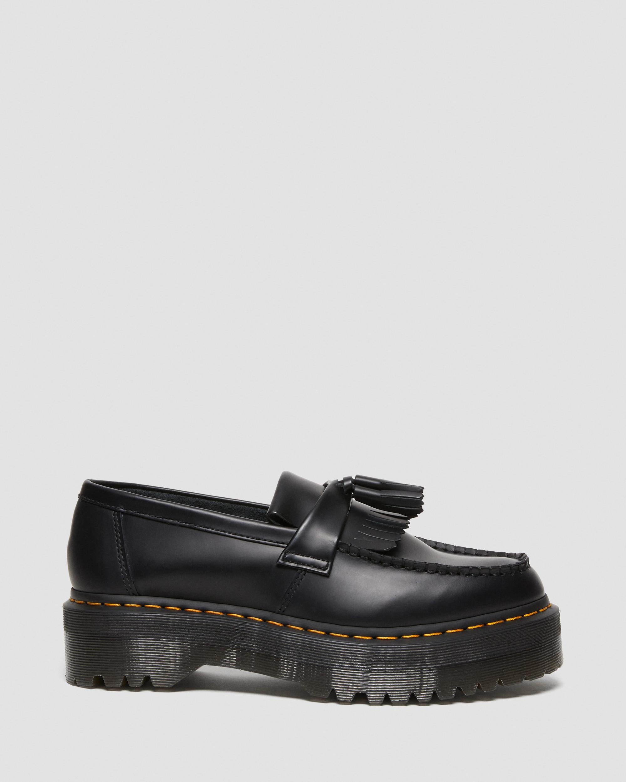 Adrian Quad Leather Platform Tassle Loafers