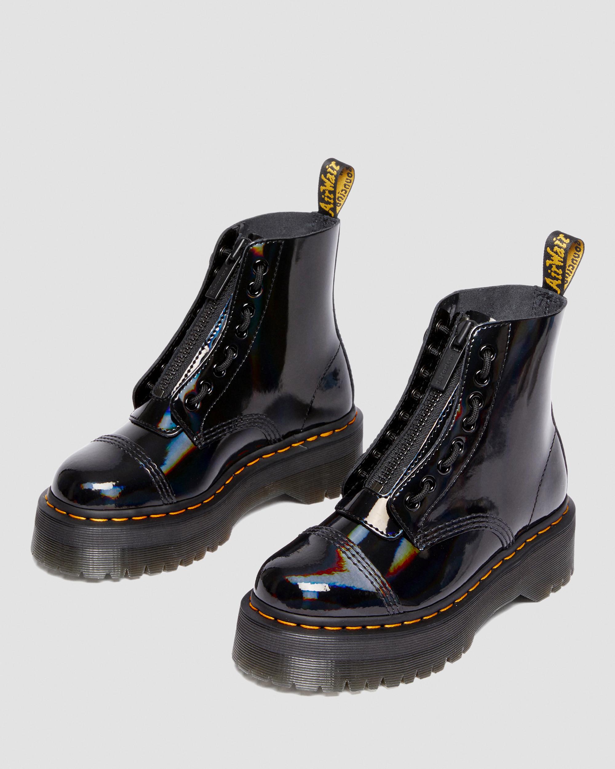 Sinclair Rainbow Leather Platform Boots