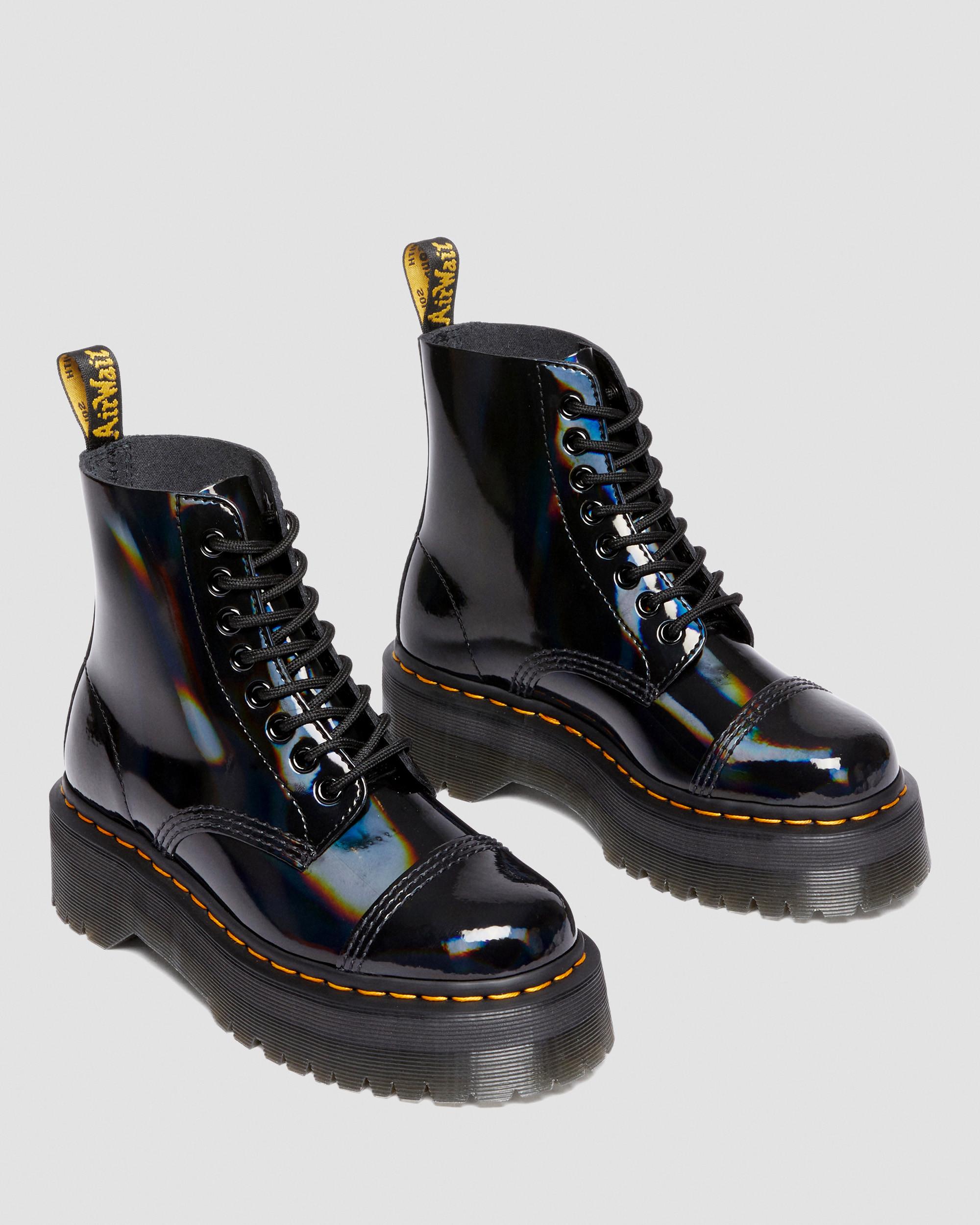 Sinclair Rainbow Leather Platform Boots