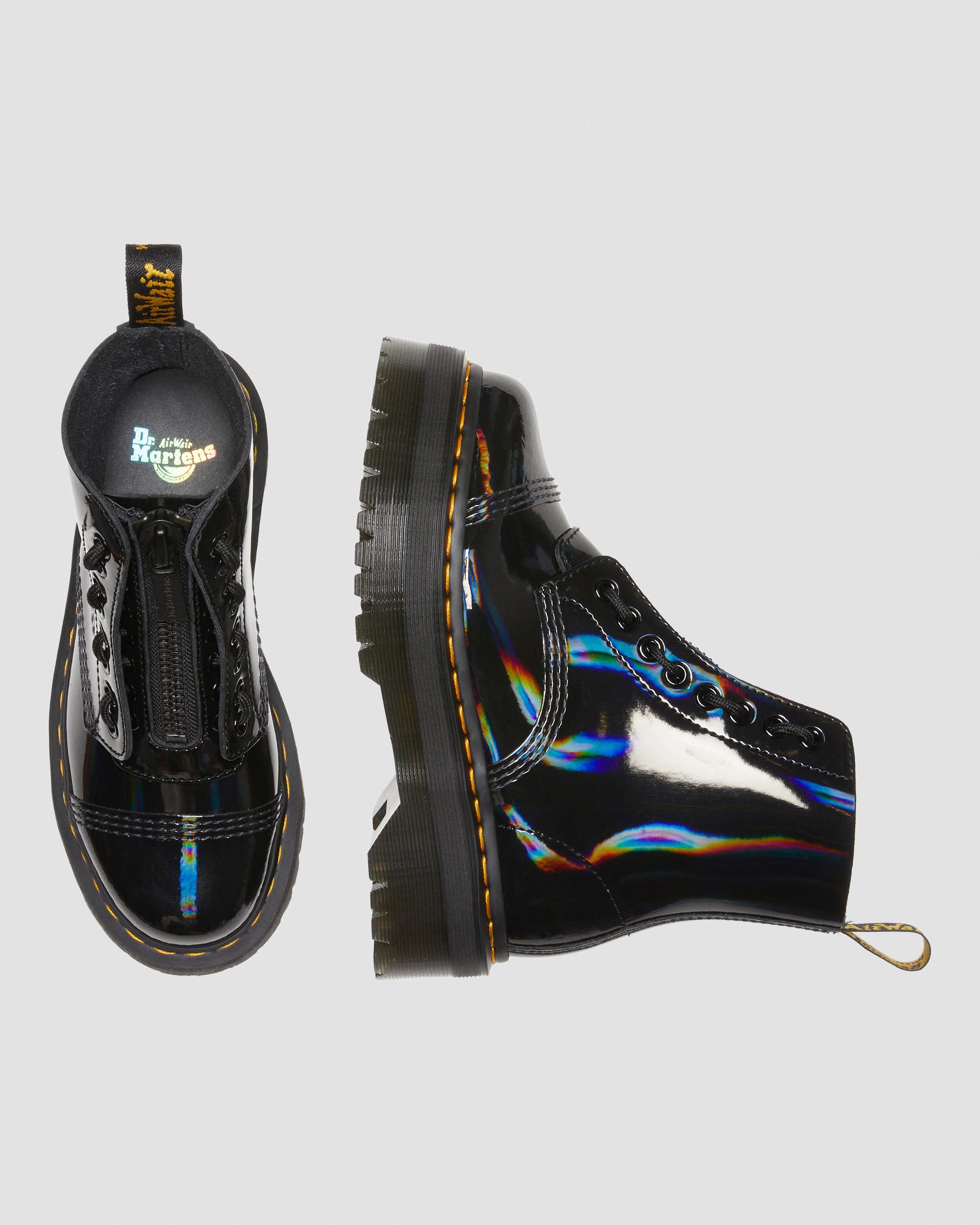 Sinclair Rainbow Leather Platform Boots