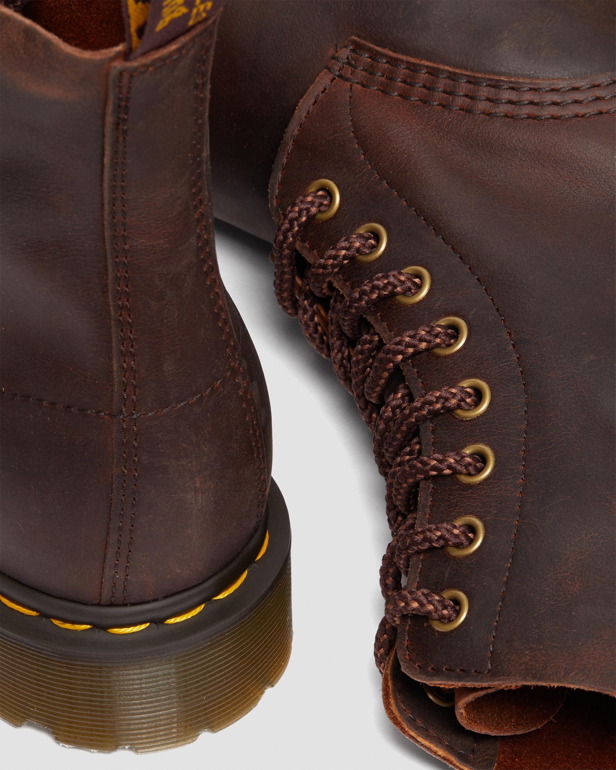 1460 Pascal Waxed Full Grain Leather Ankle Boots