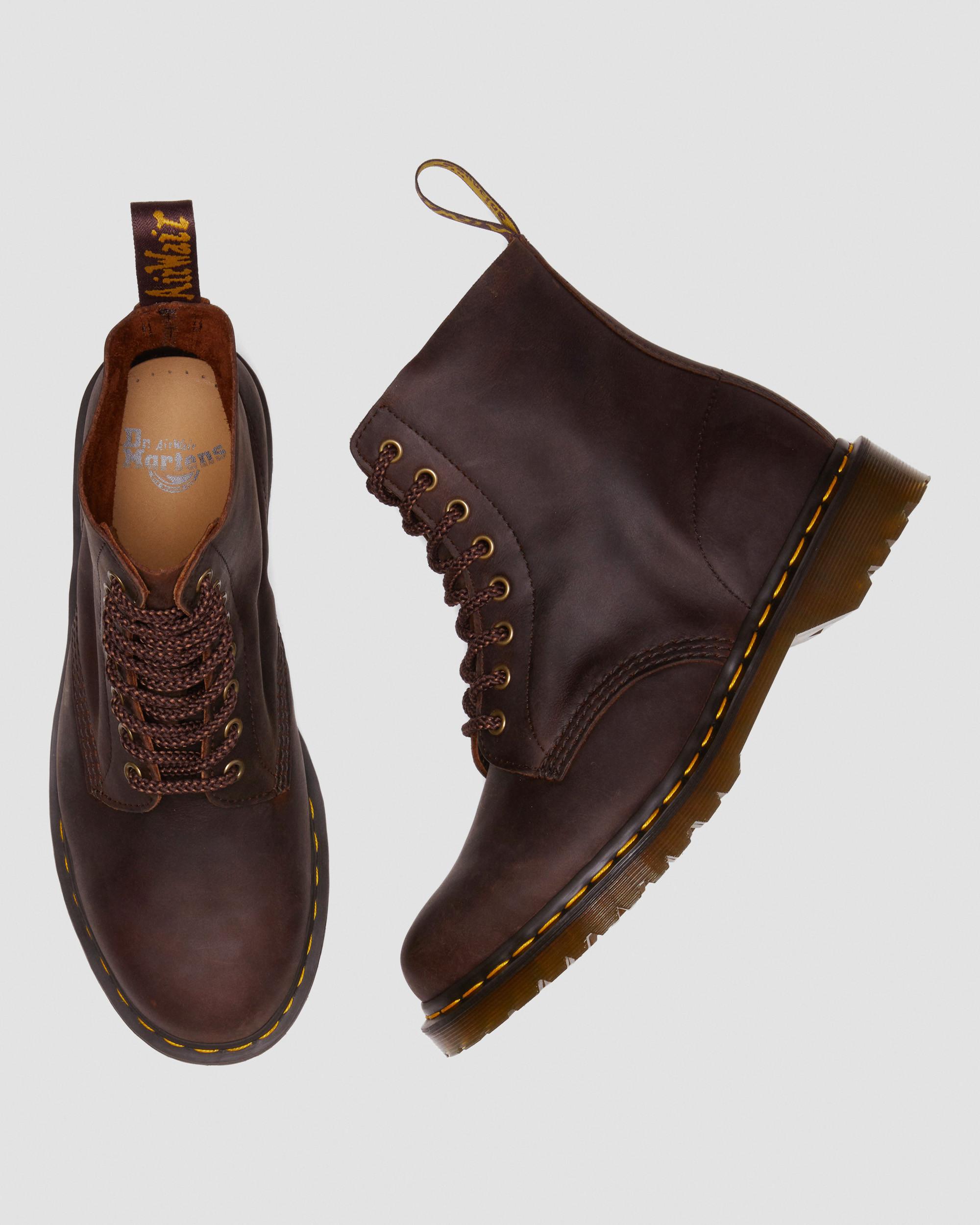 1460 Pascal Waxed Full Grain Leather Ankle Boots