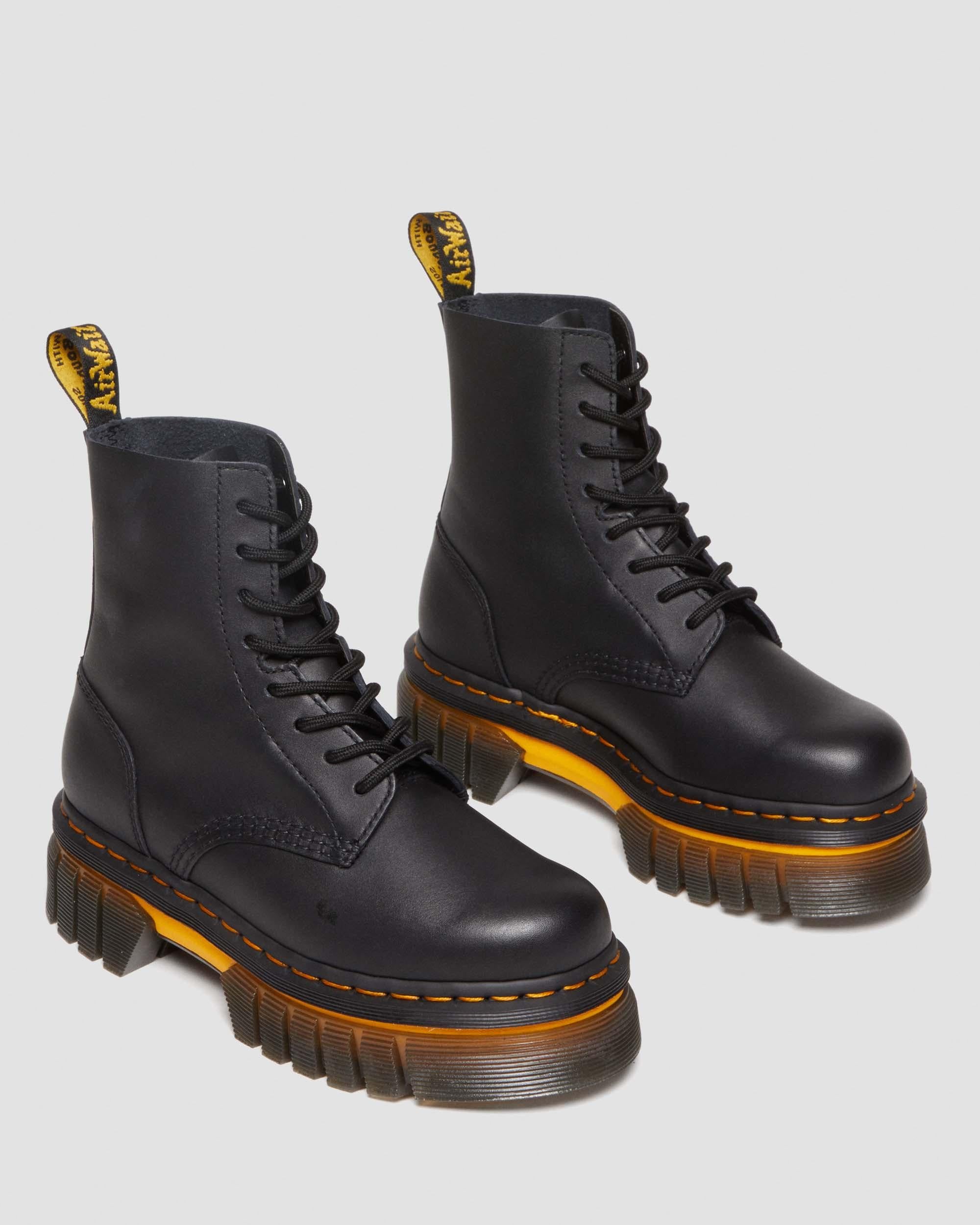 Audrick Polished Lucido Leather 8-eye Boots
