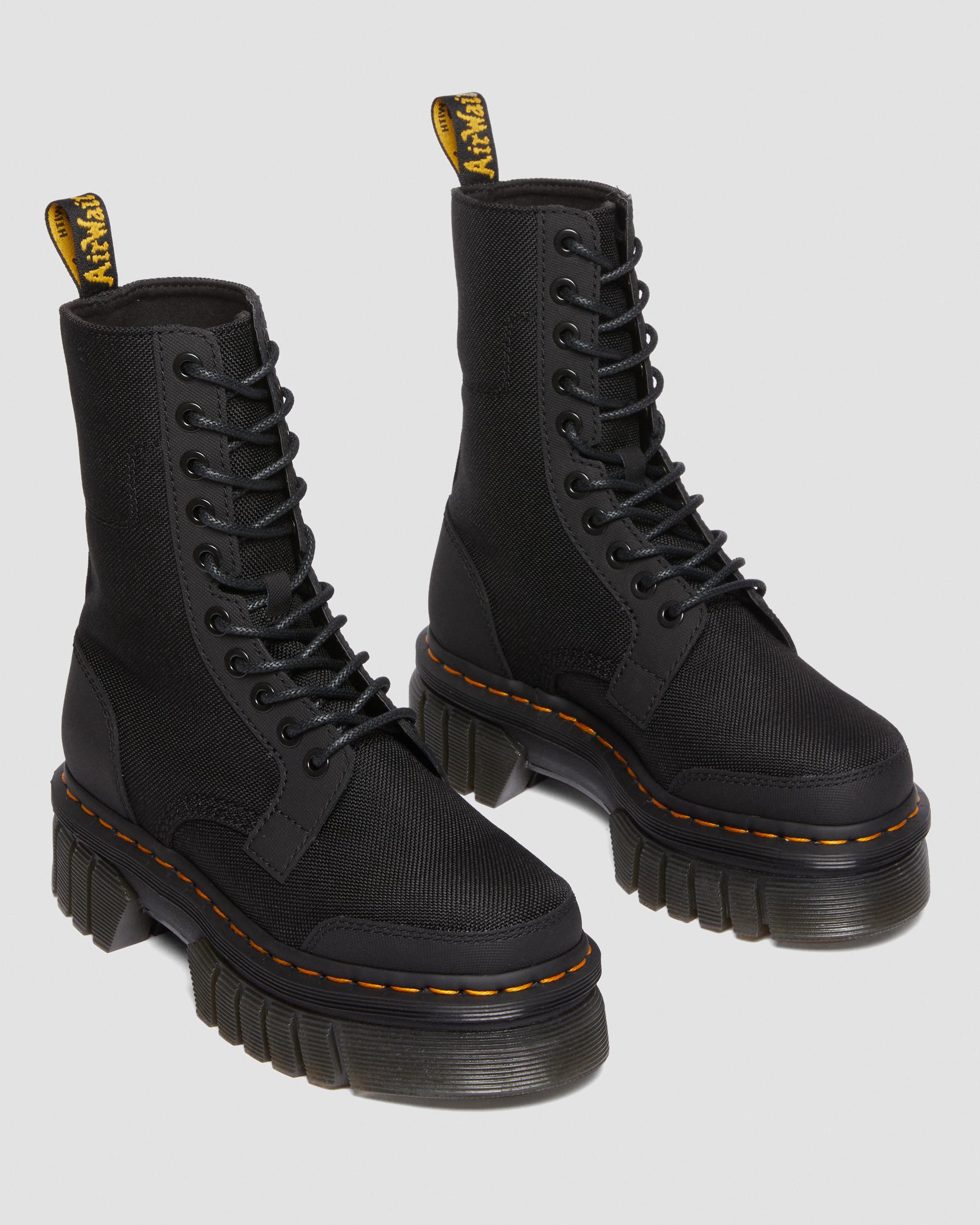 Audrick 10-eye synthetic leather platform boots