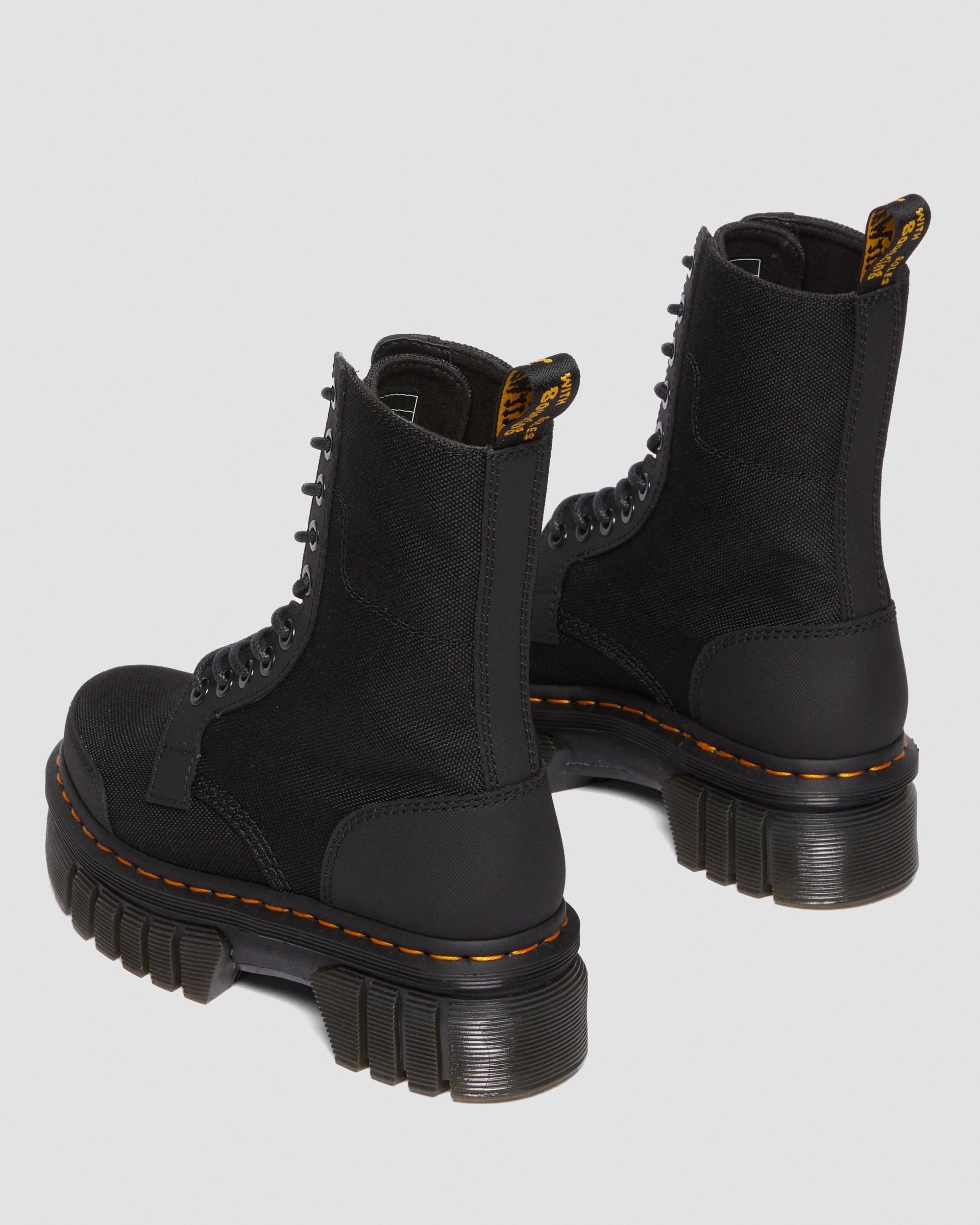 Audrick 10-eye synthetic leather platform boots