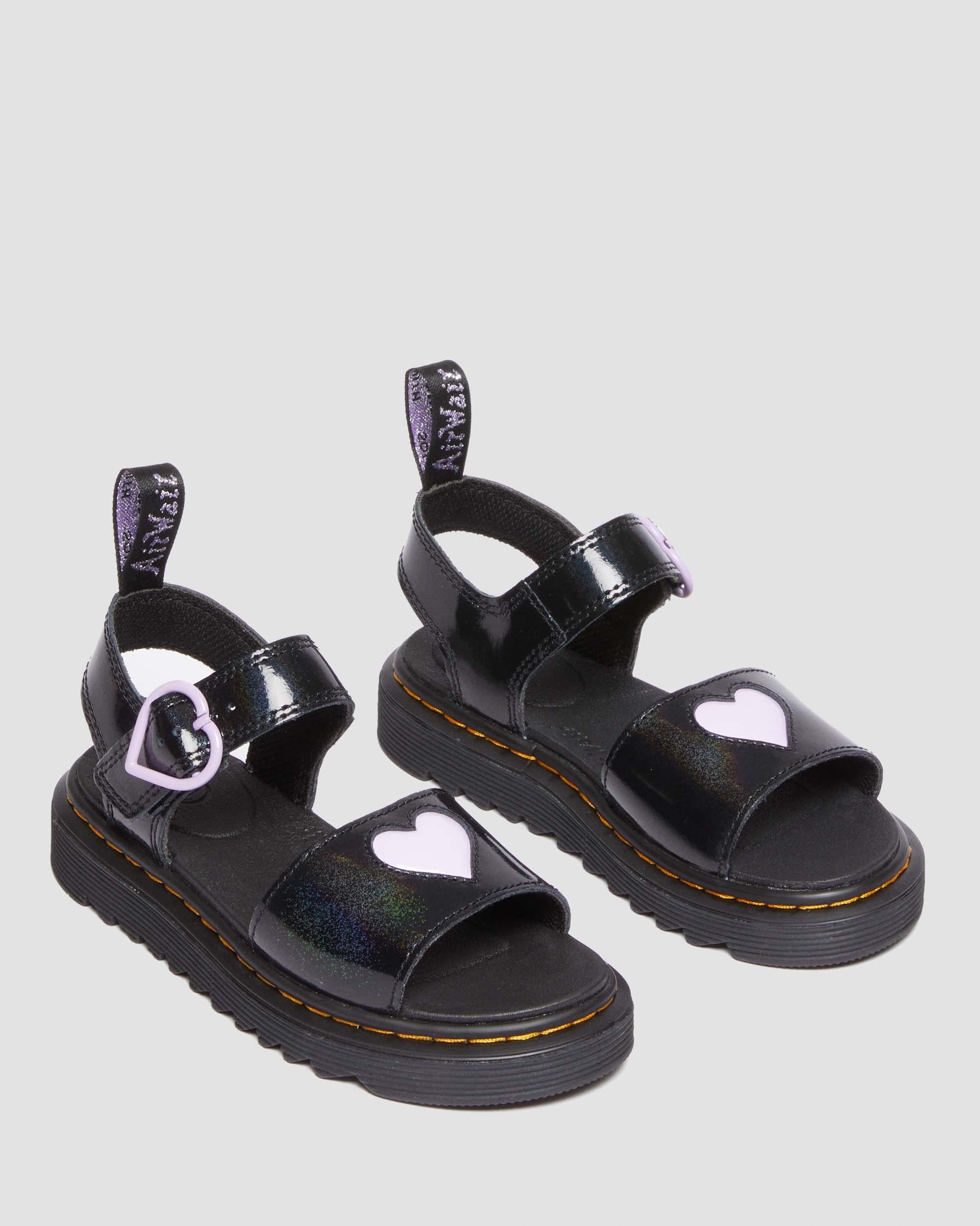 Marlowe Hearts Galaxy Shimmer Junior Leather Sandals