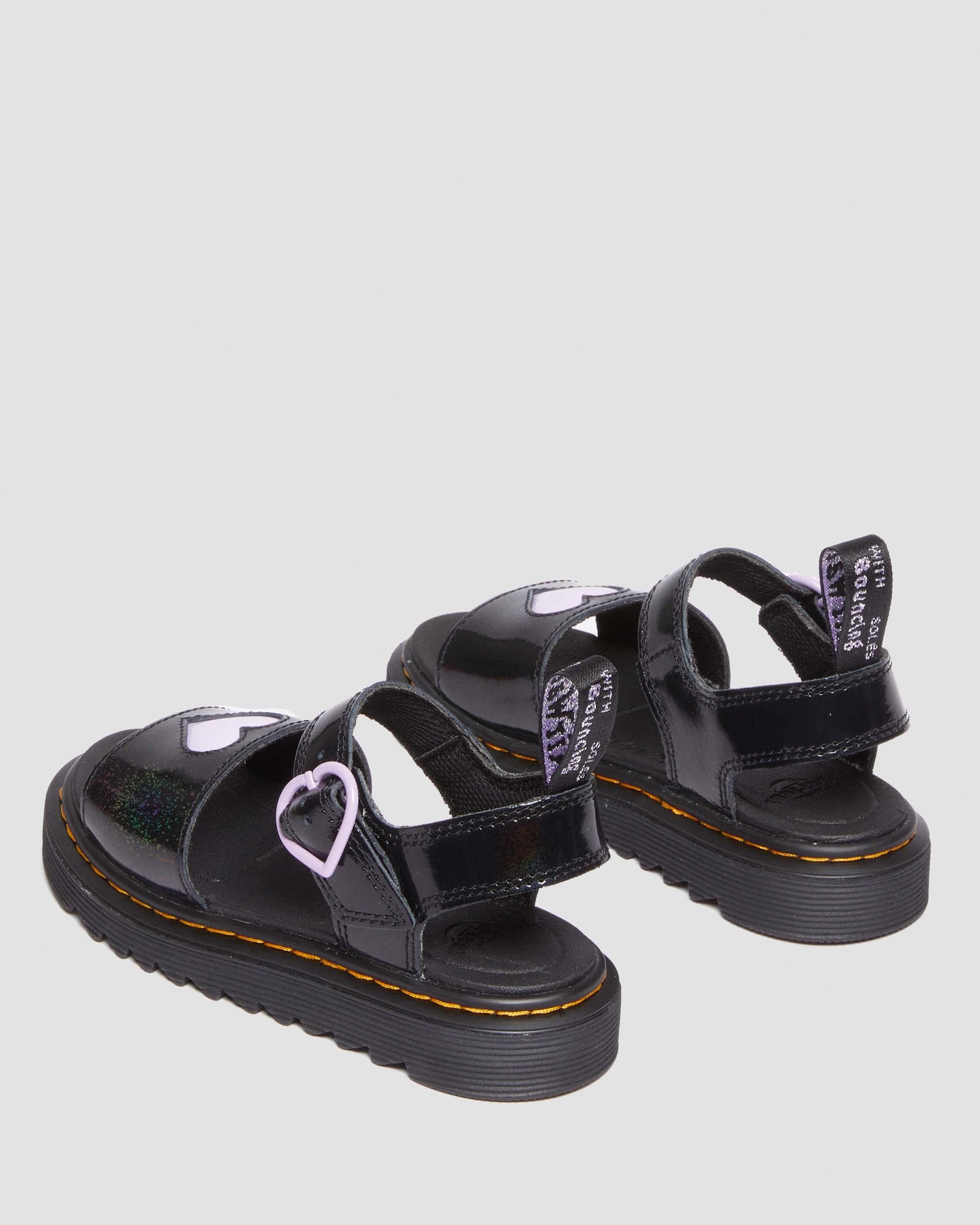Marlowe Hearts Galaxy Shimmer Junior Leather Sandals