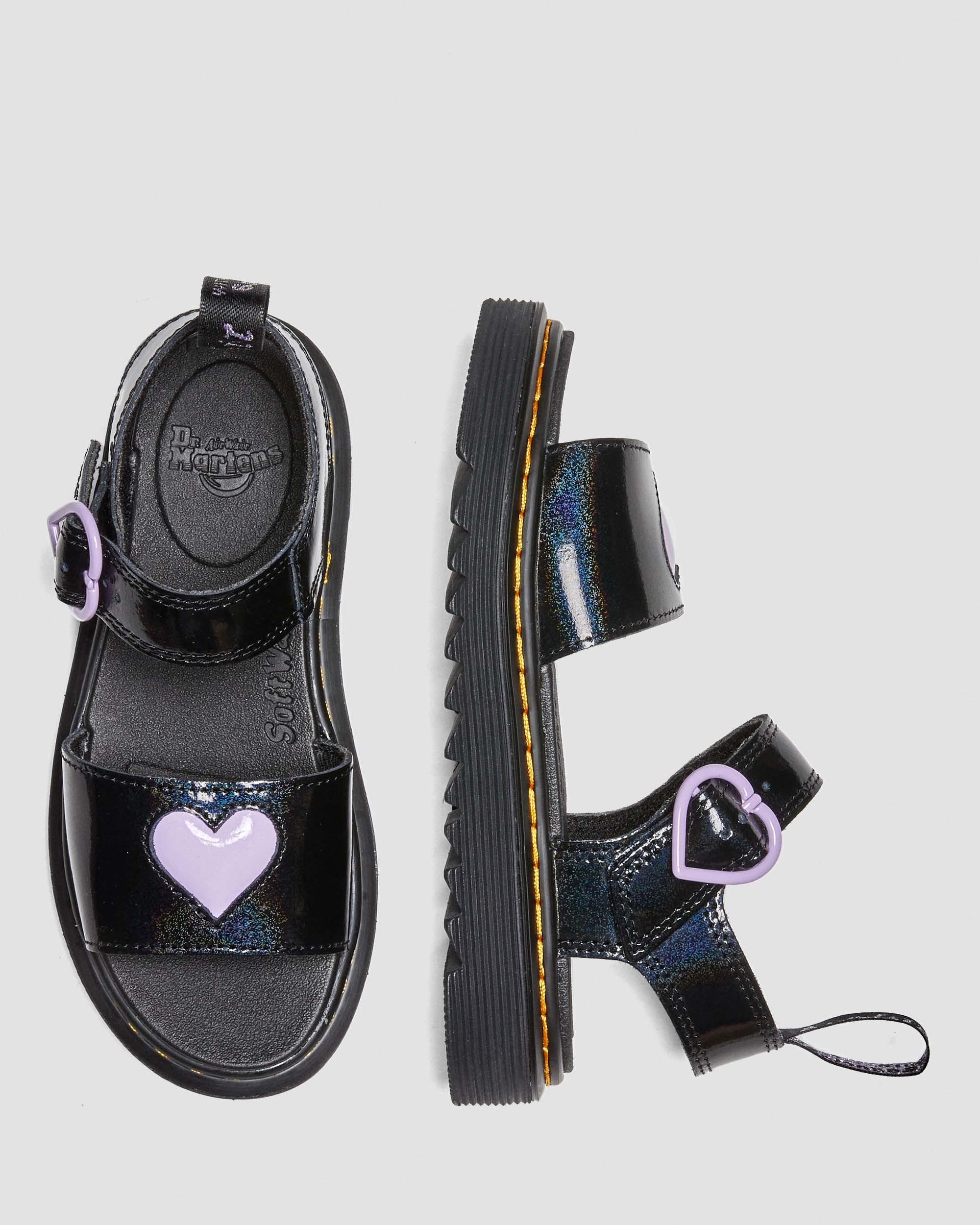 Marlowe Hearts Galaxy Shimmer 童裝皮涼鞋