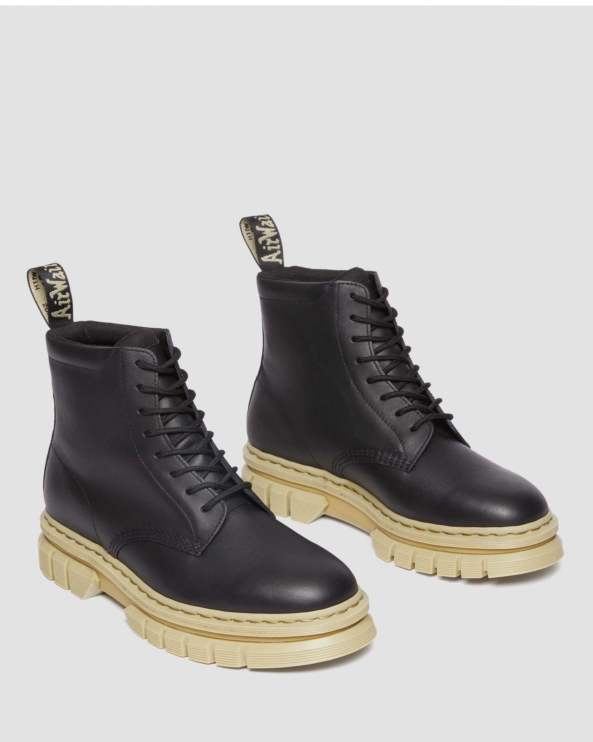 Rikard 8-eye Polished Lucido Leather Boots