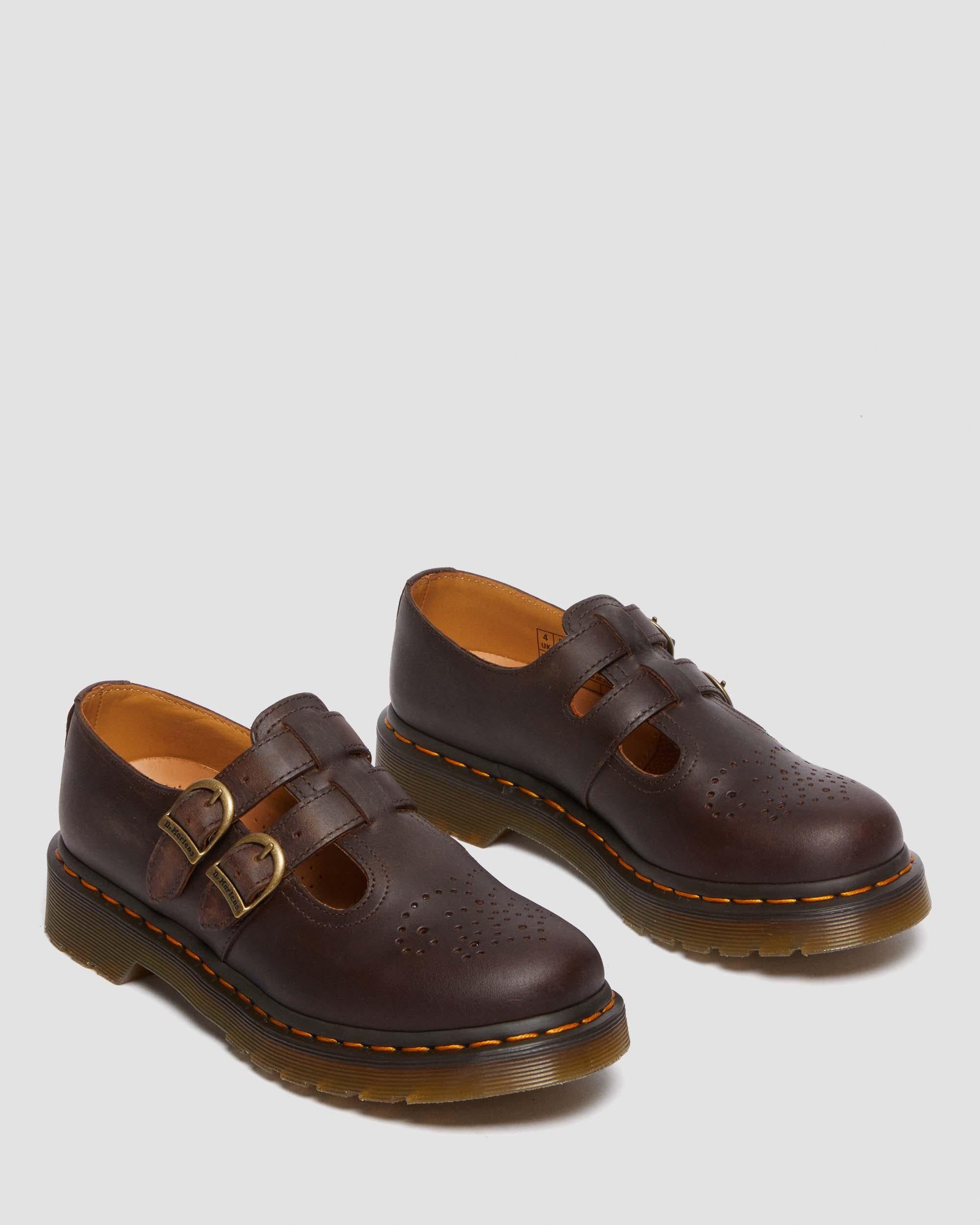 8065 Crazy Horse Leather Mary Jane Shoes