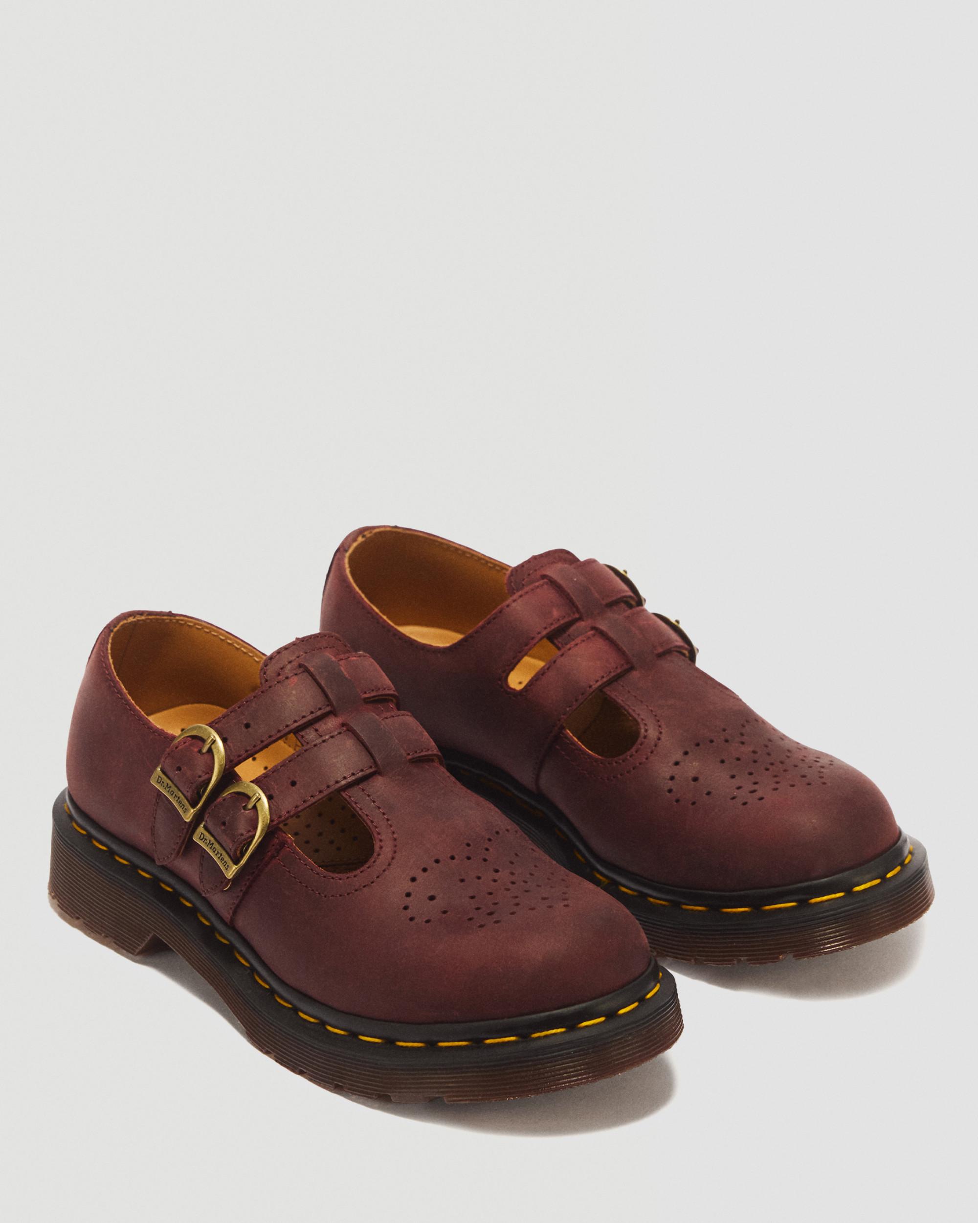 8065 Crazy Horse Leather Mary Jane Shoes
