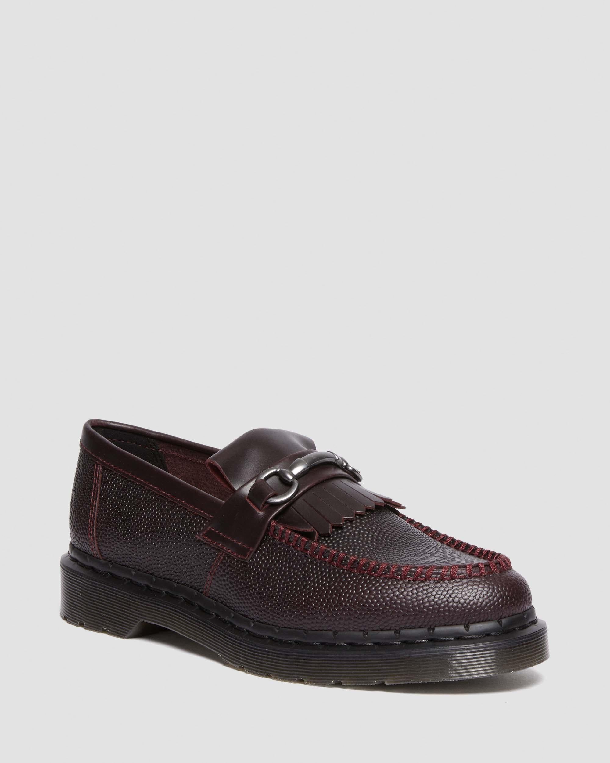 Adrian Snaffle Pebble Grain Leather Loafers Shoes