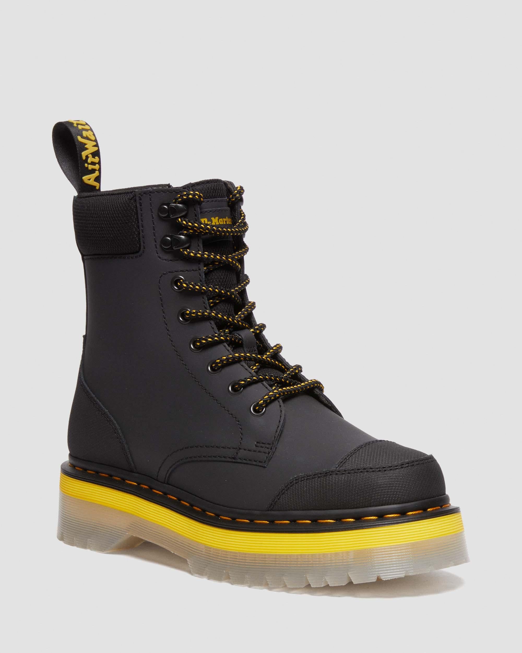 Jadon Tech Water-Resistant Platform Leather Boots