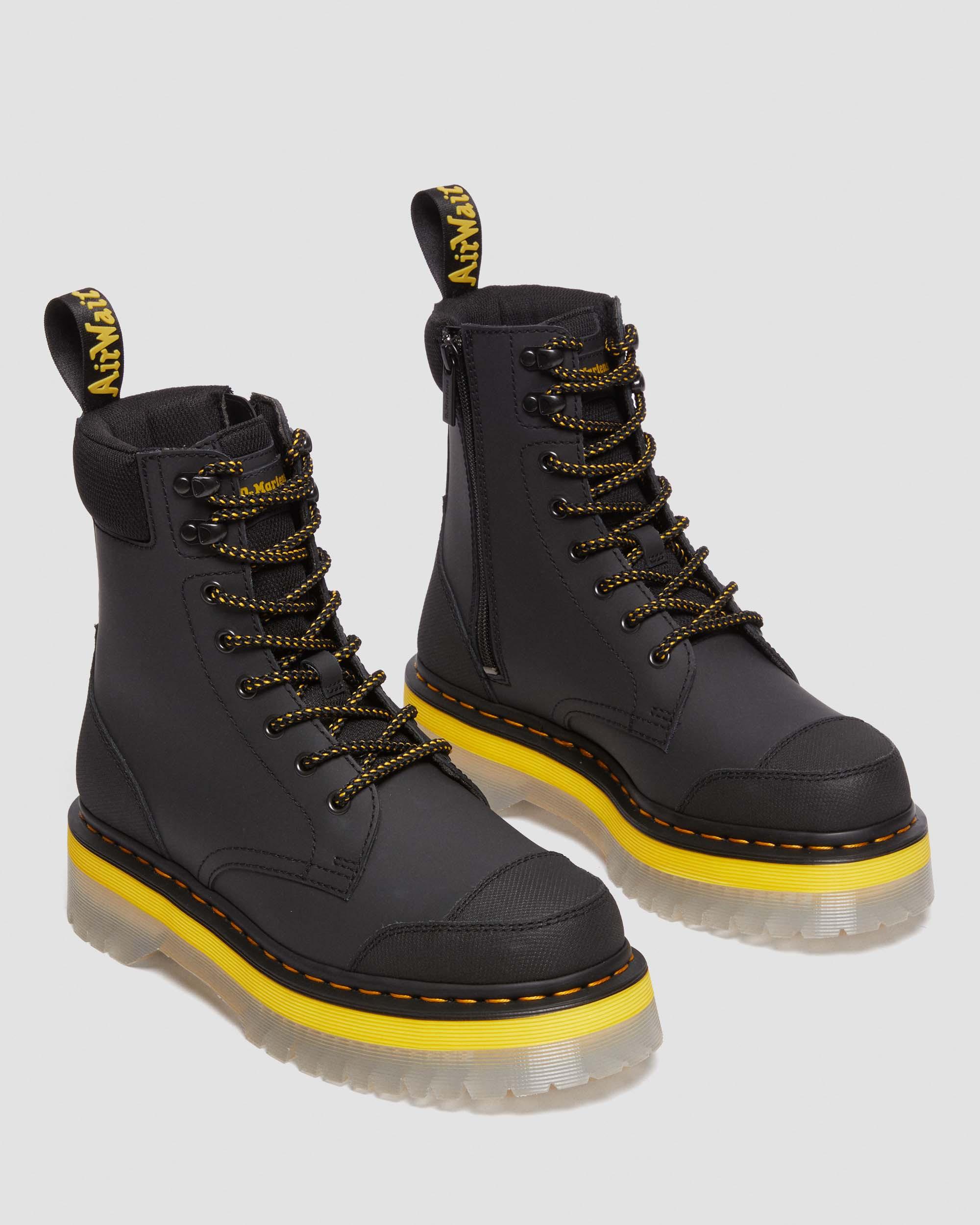 Jadon Tech Water-Resistant Platform Leather Boots