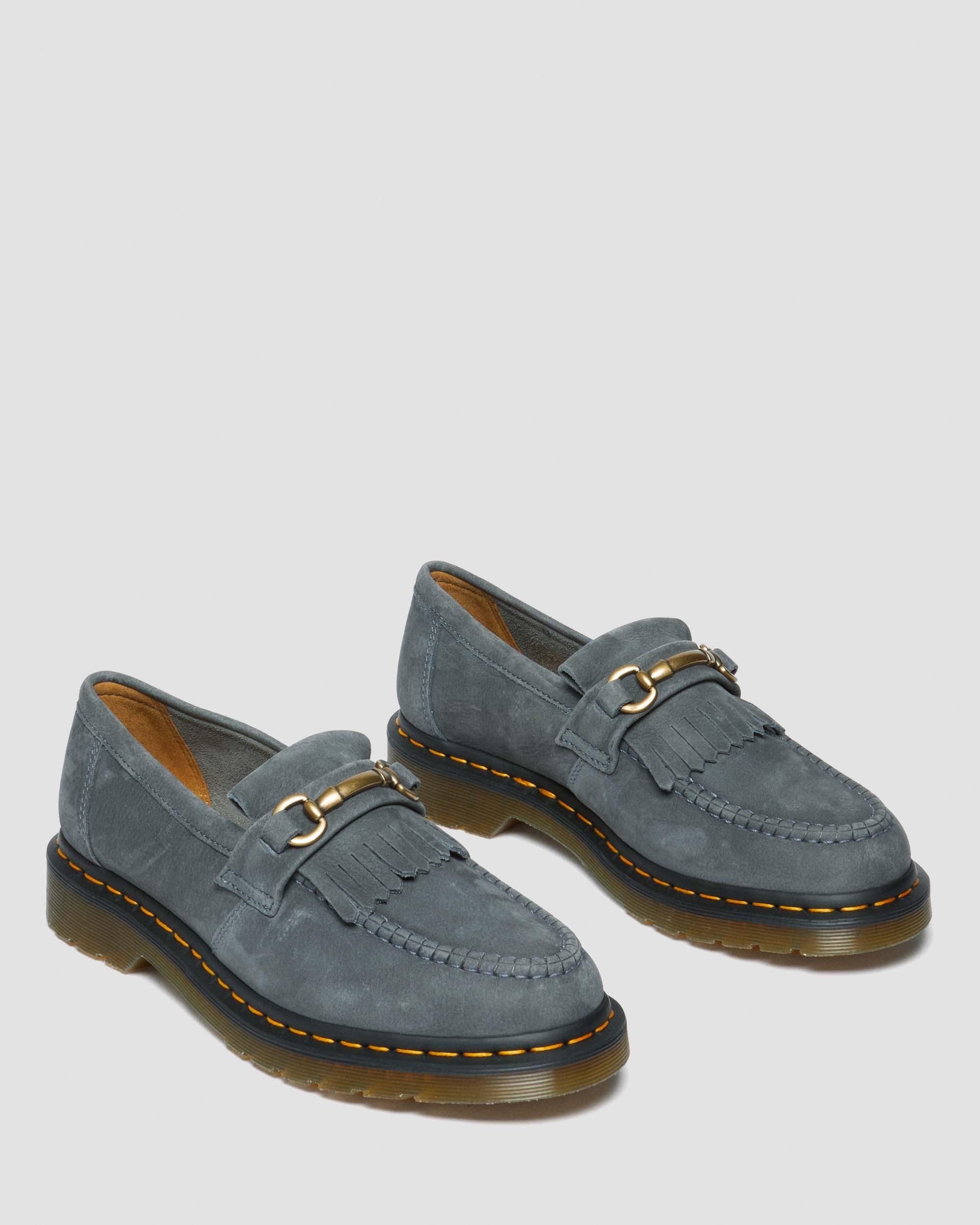 Adrian Snaffle Tumbled Nubuck Leather Loafers