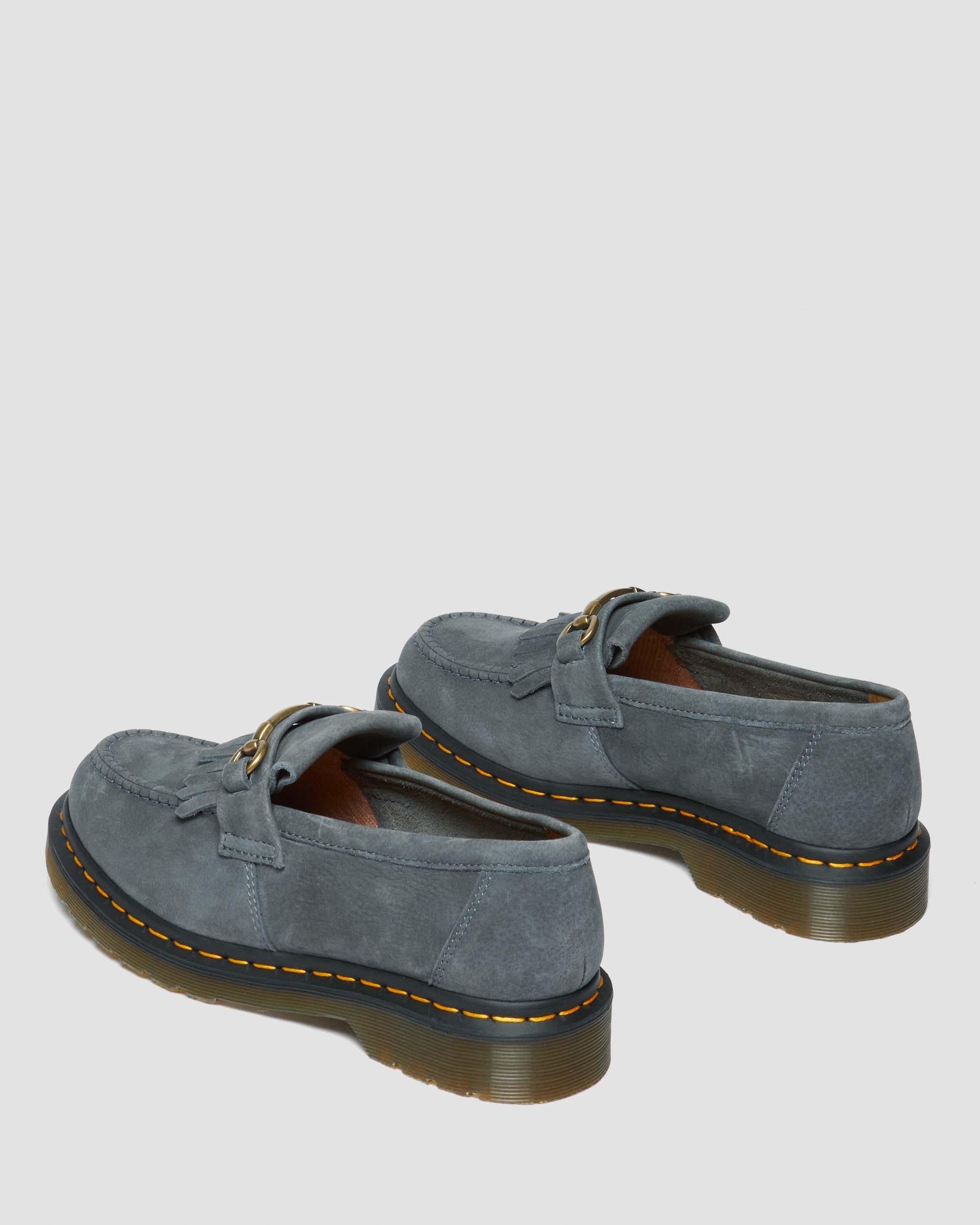 Adrian Snaffle Tumbled Nubuck Leather Loafers