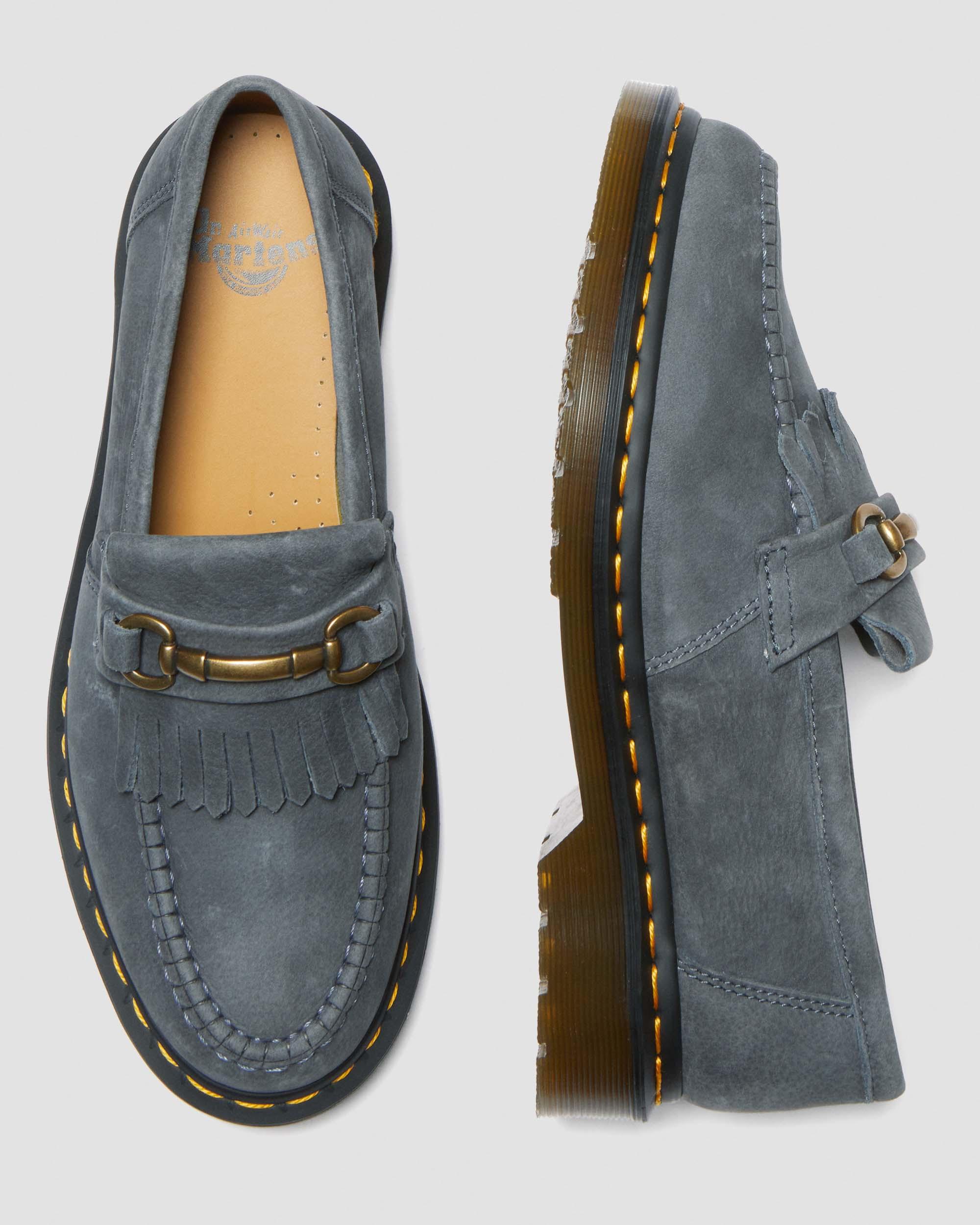 Adrian Snaffle Tumbled Nubuck Leather Loafers