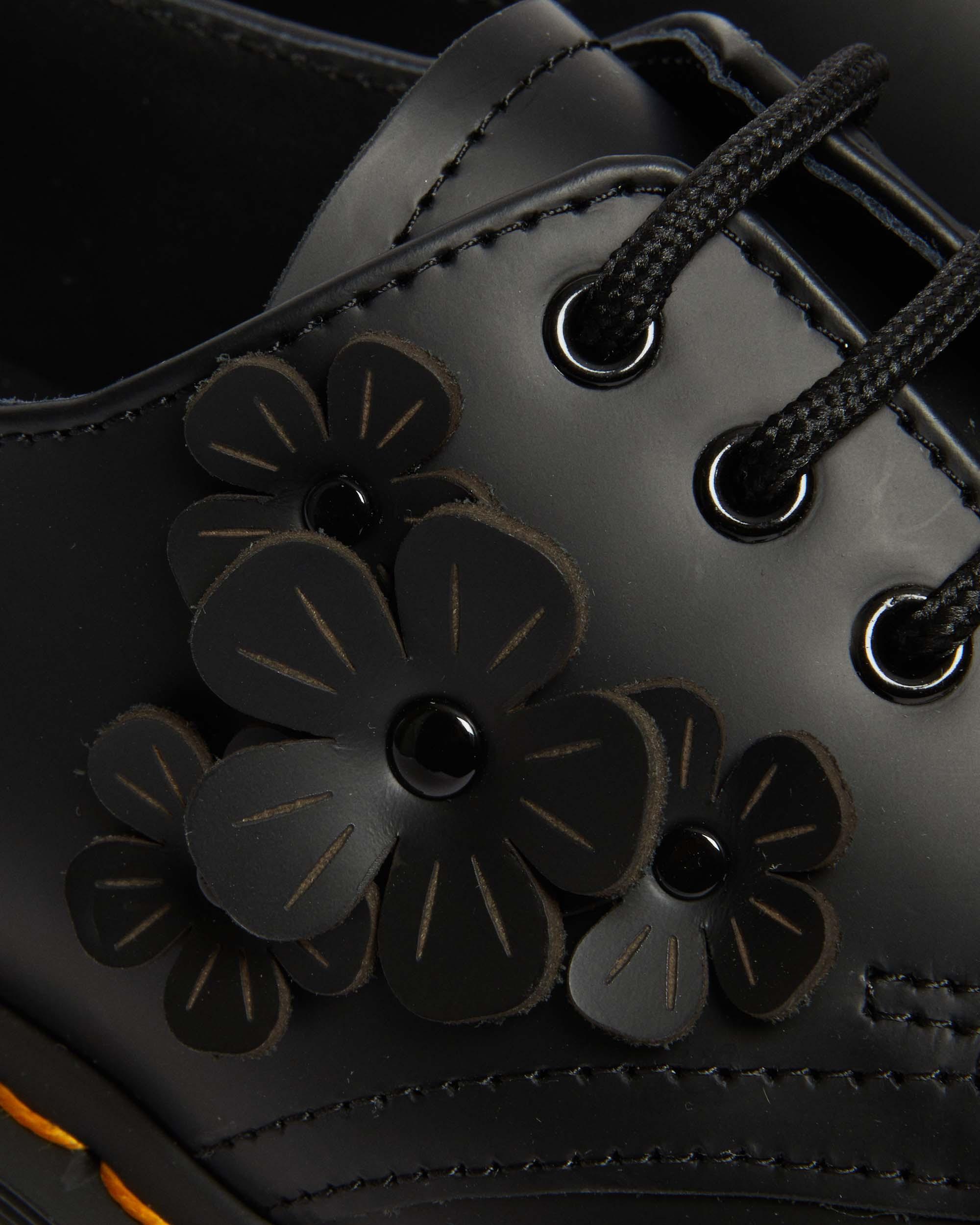 1461 Flower Smooth Leather Shoes