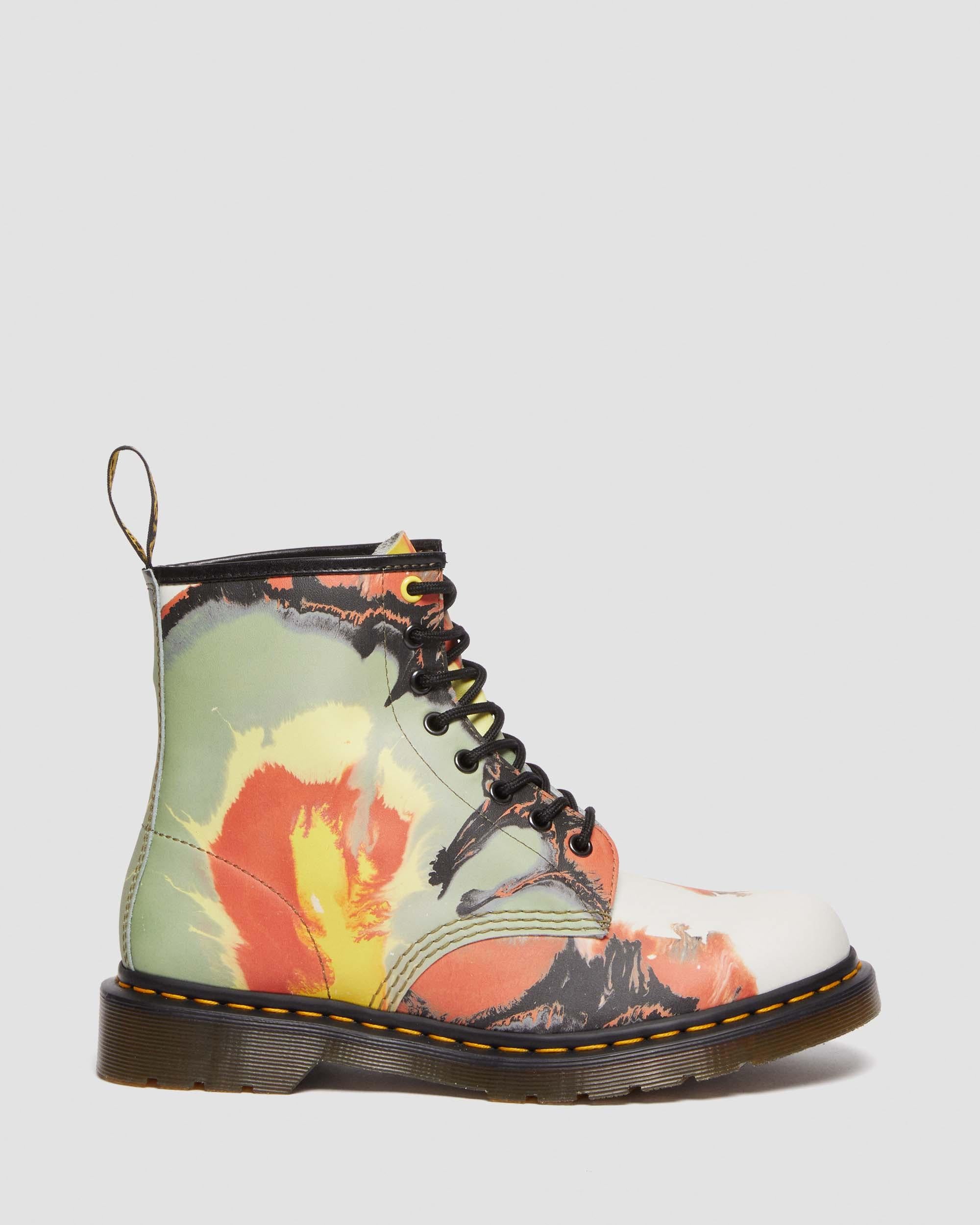 1460 Tate Flare Volcanic Leather Boots