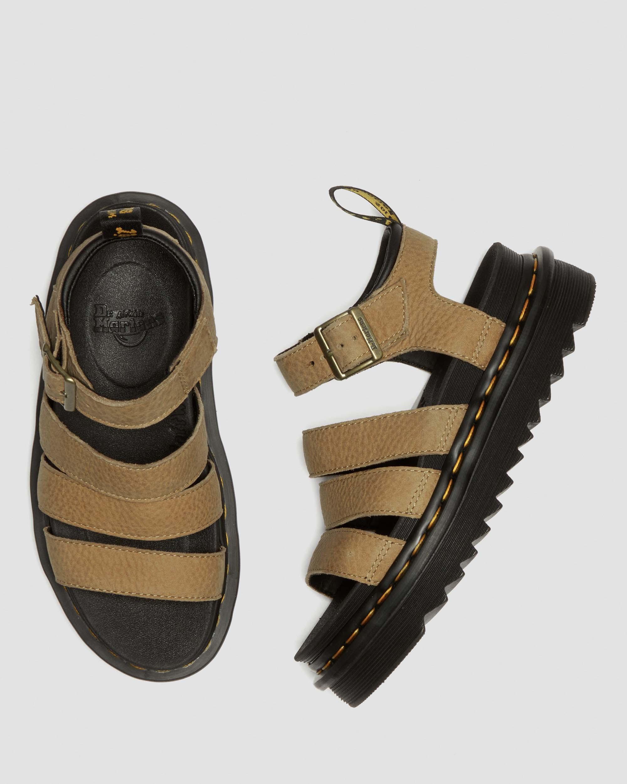 Blaire Tumbled Nubuck Leather Sandals