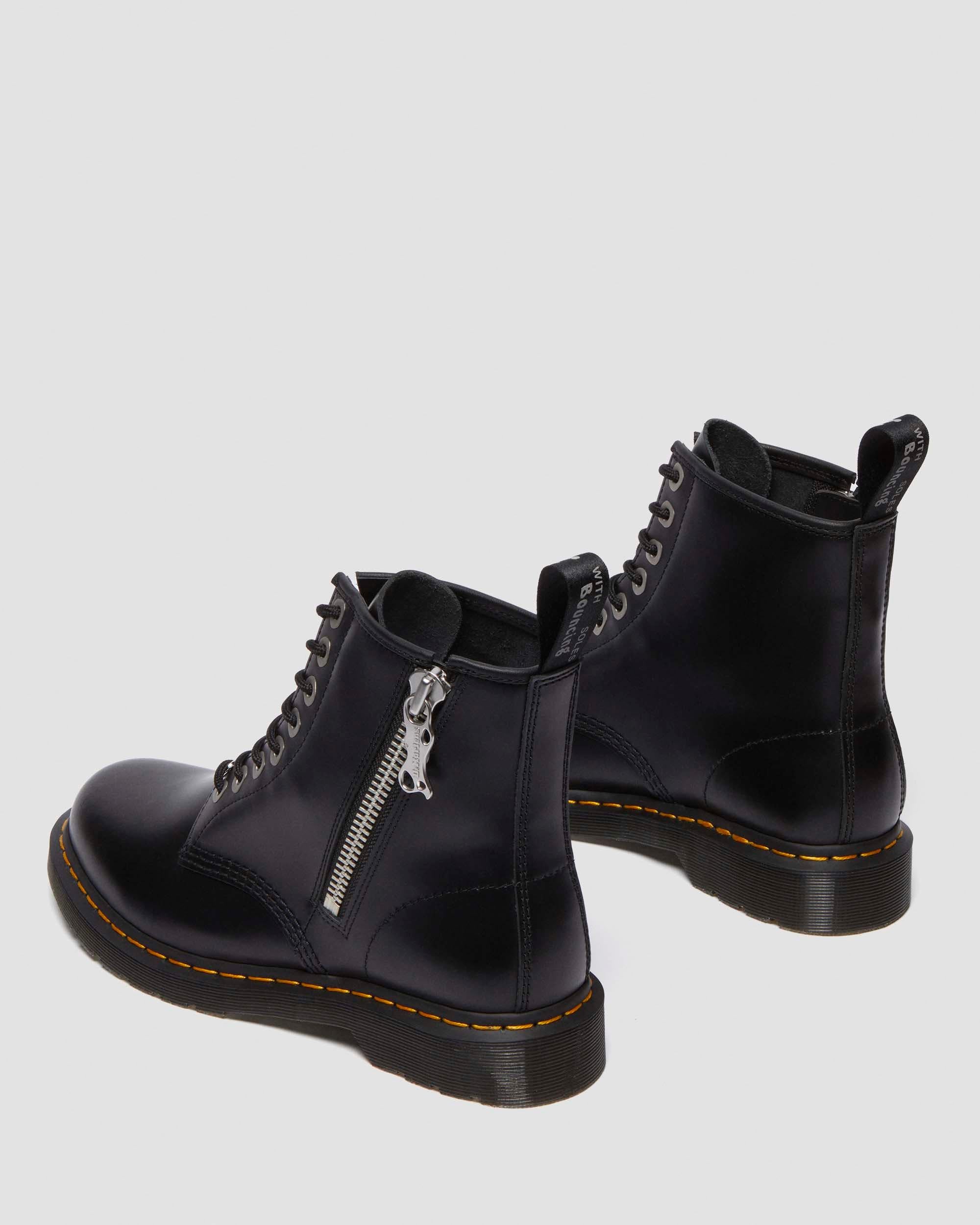 1460 Zip Smooth Leather Lace Up Boots