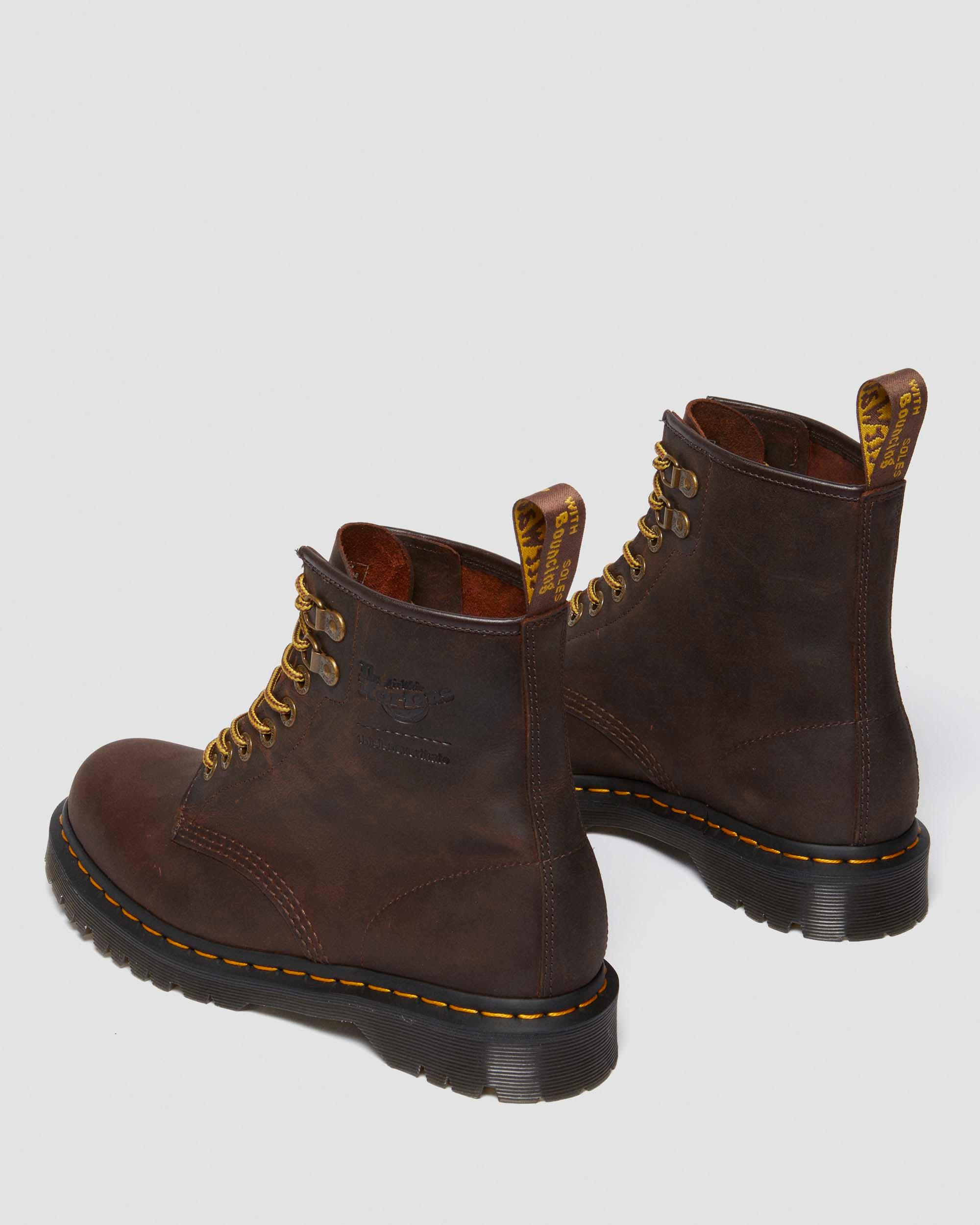 thisisneverthat 1460 Waxed Full Grain Leather Ankle Boots