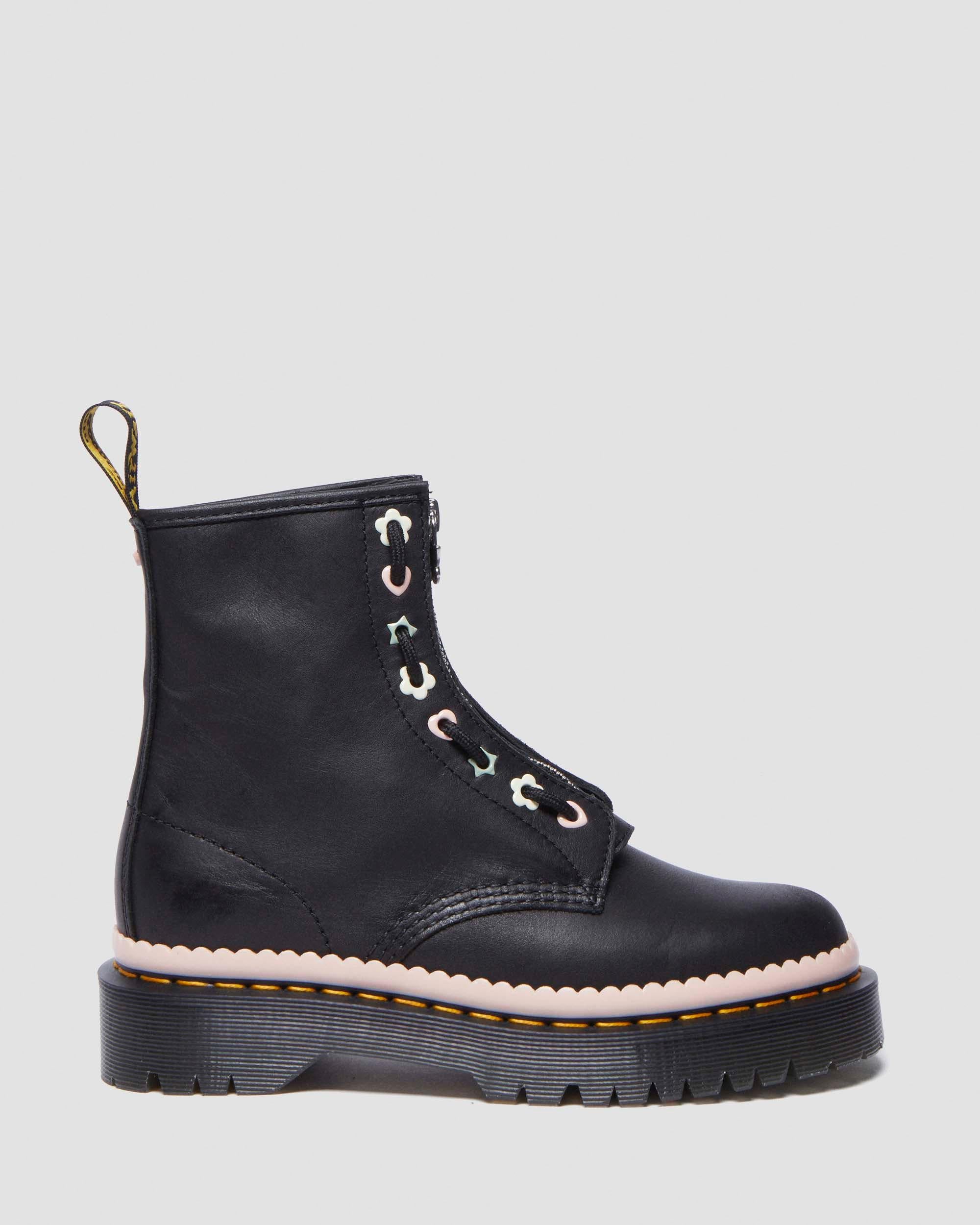 1460 Pascal Bex Front Zip Leather Boots