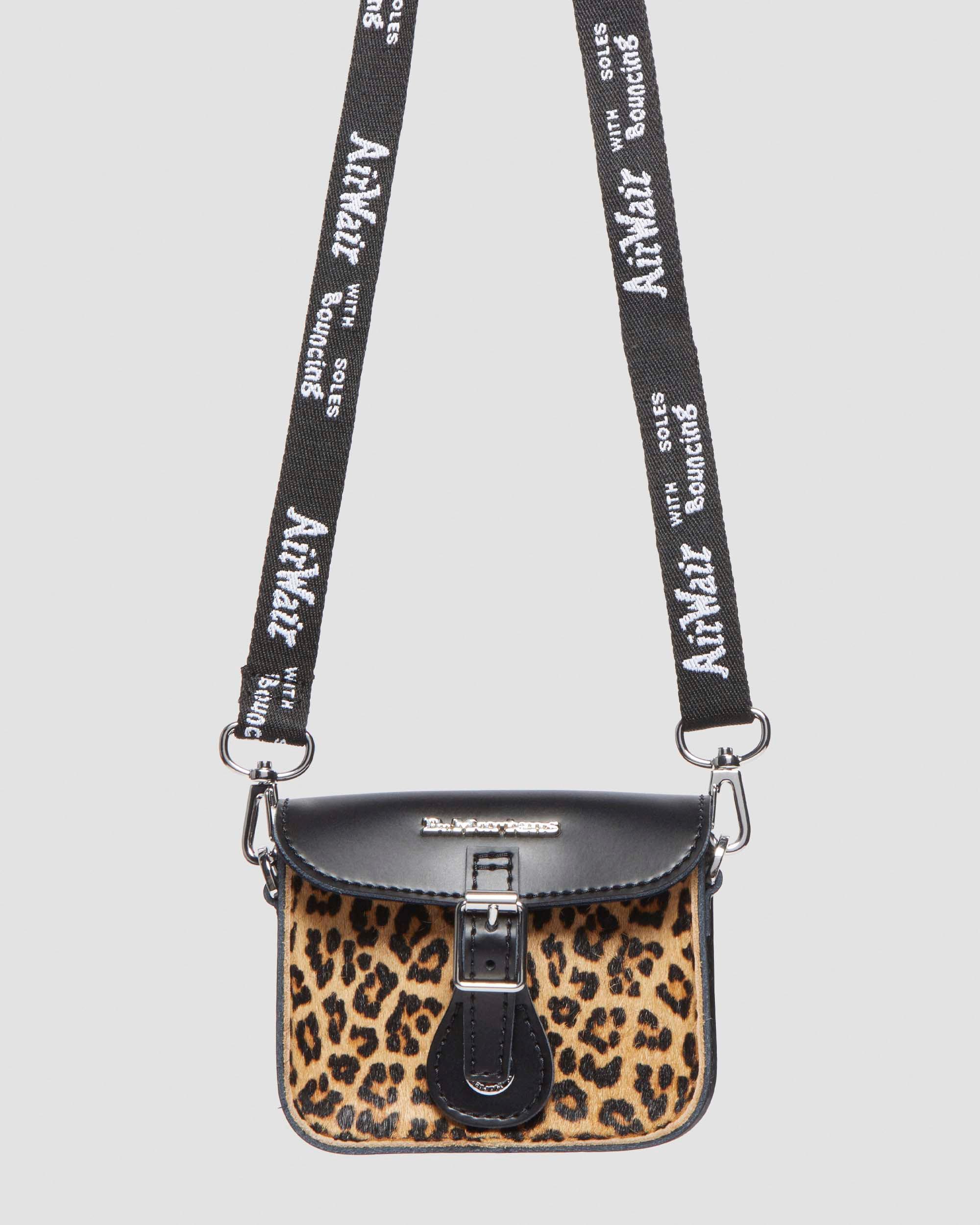 5" Leopard Print Hair-On Kiev Leather Mini Satchel