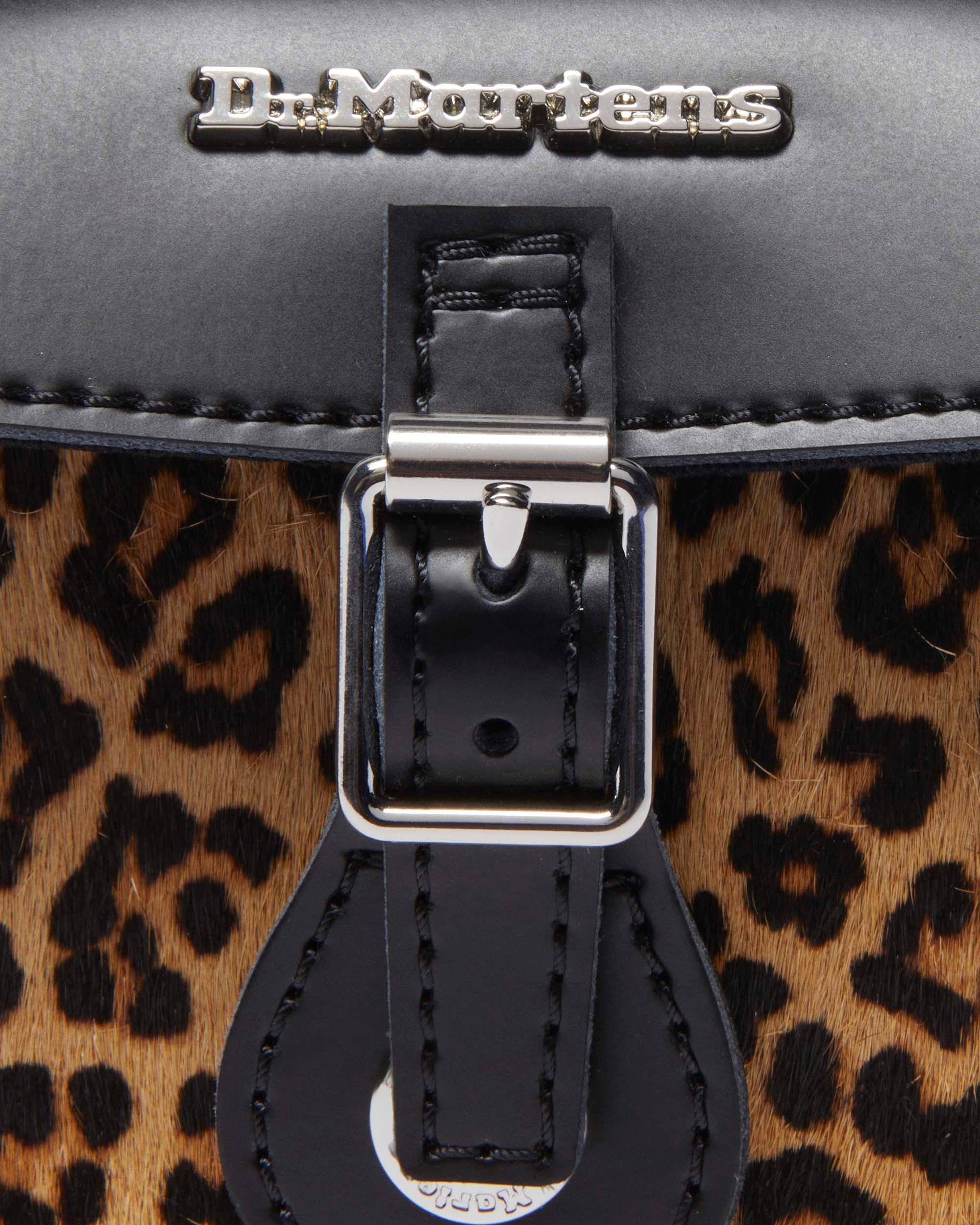 5" Leopard Print Hair-On Kiev Leather Mini Satchel