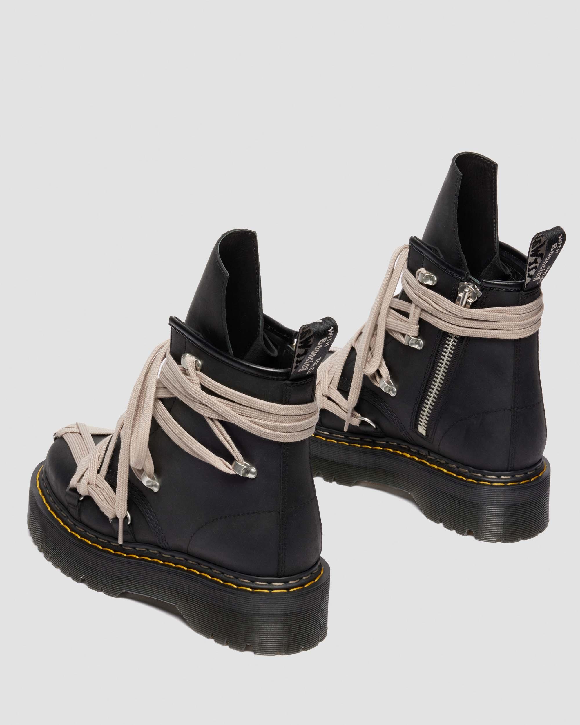 Rick Owens 1460 Megalace Leather Boots