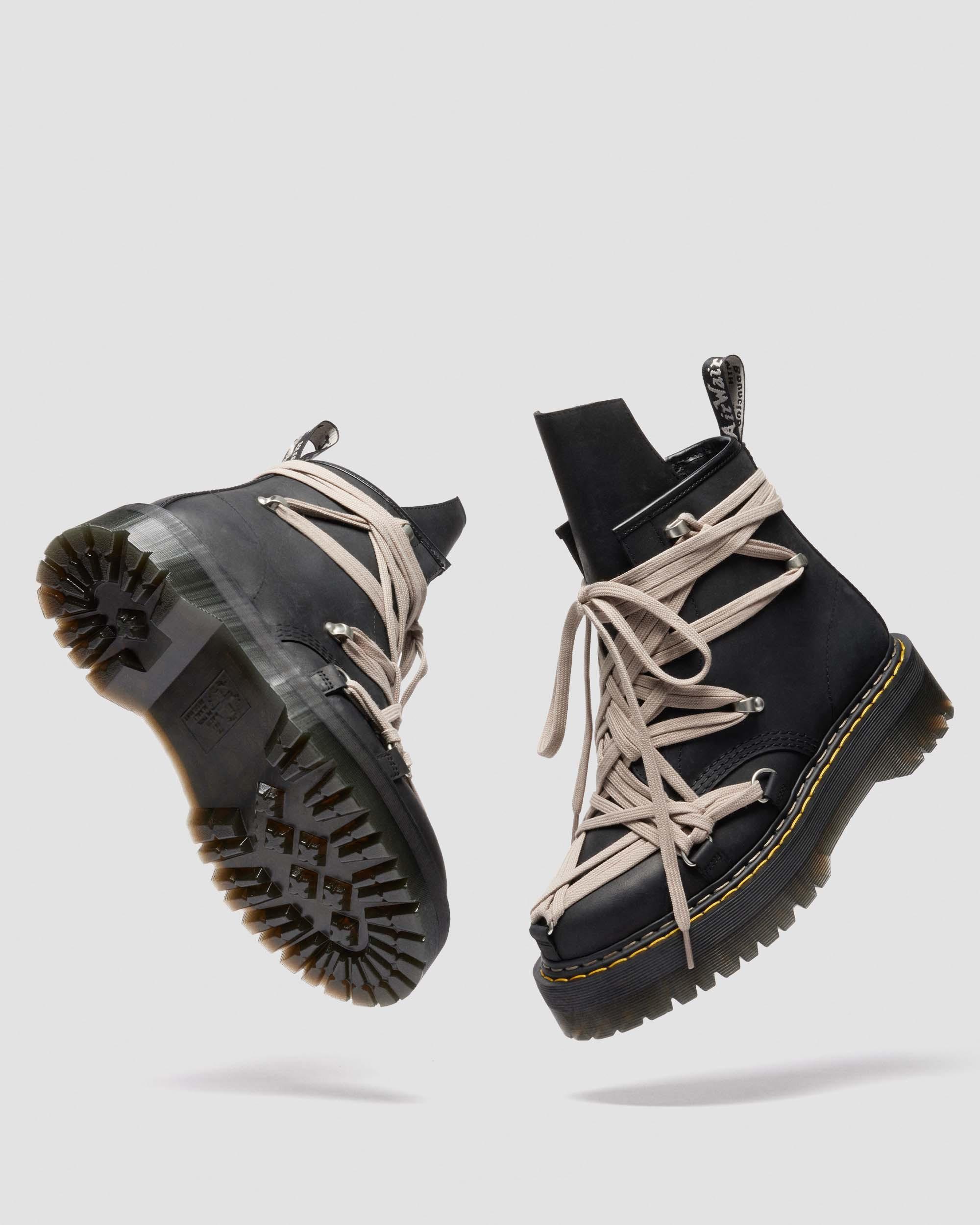 Rick Owens 1460 Megalace Leather Boots