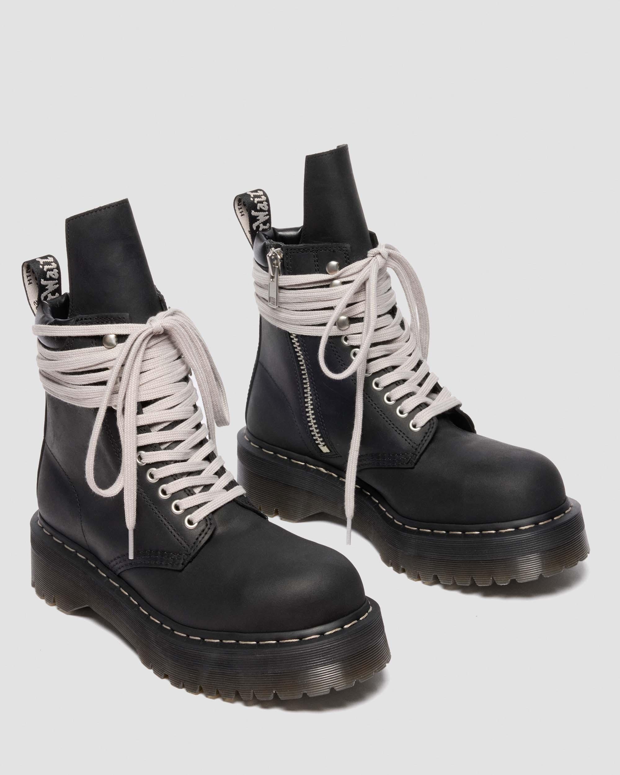 Rick Owens Steel Toe Leather Boots