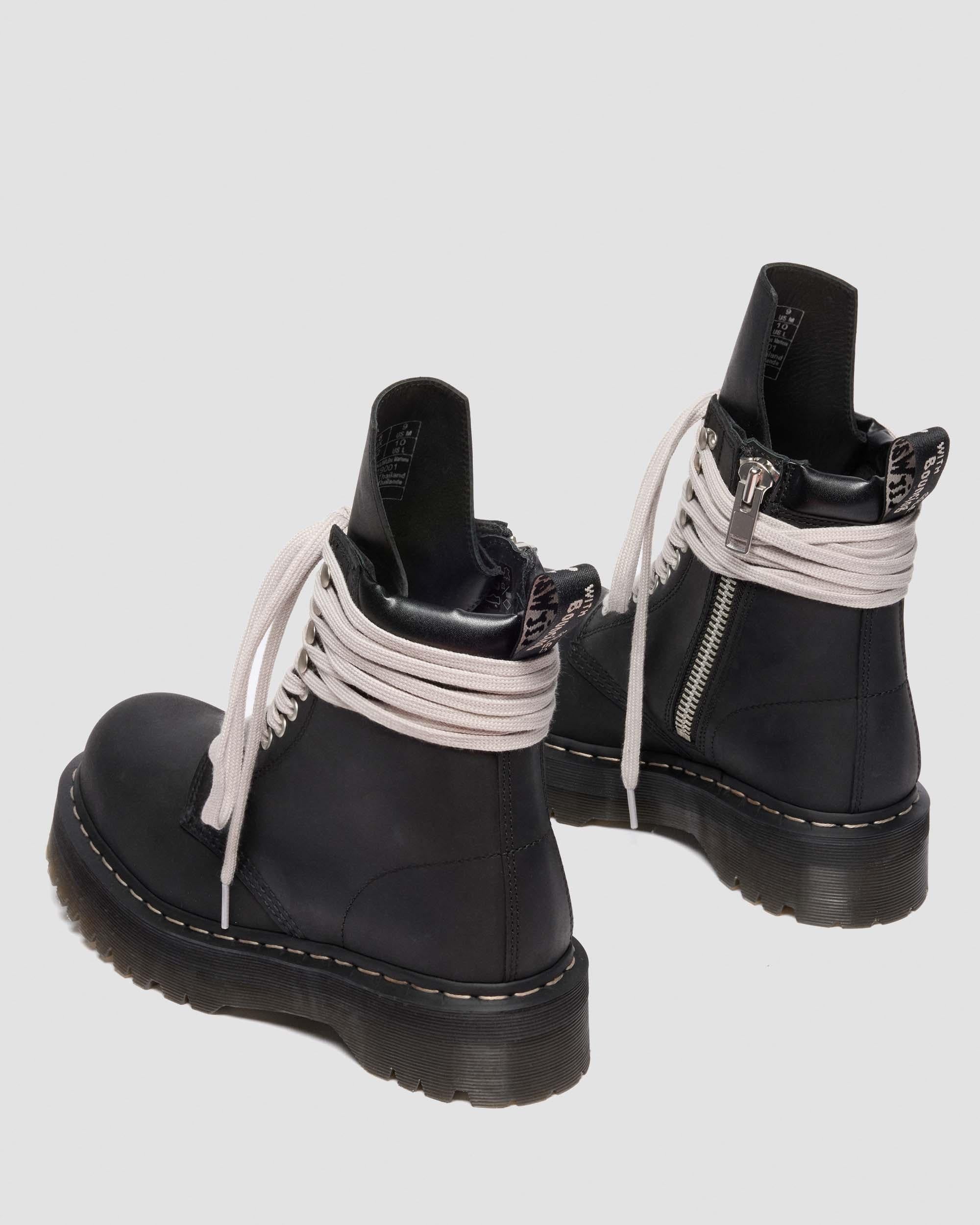 Rick Owens Steel Toe Leather Boots