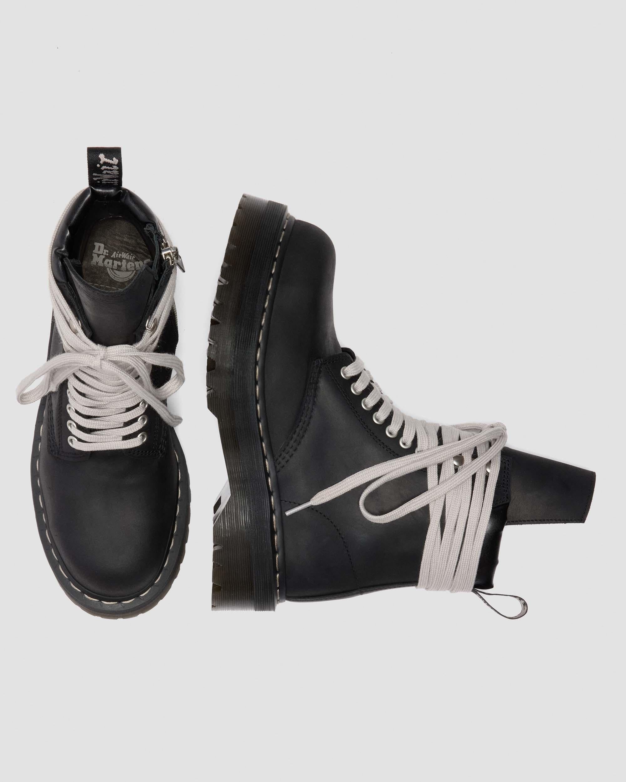 Rick Owens Steel Toe Leather Boots