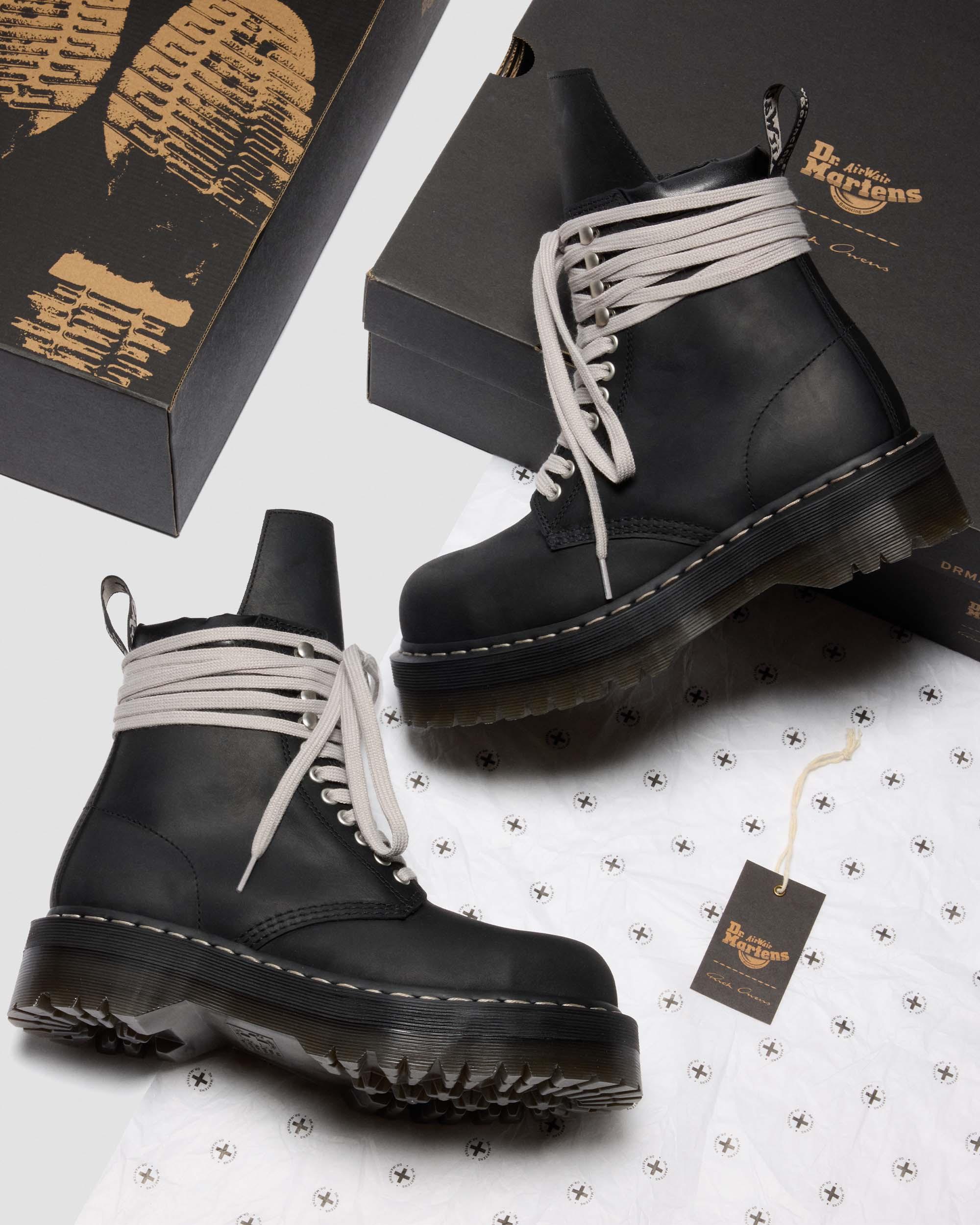 Rick Owens Steel Toe Leather Boots