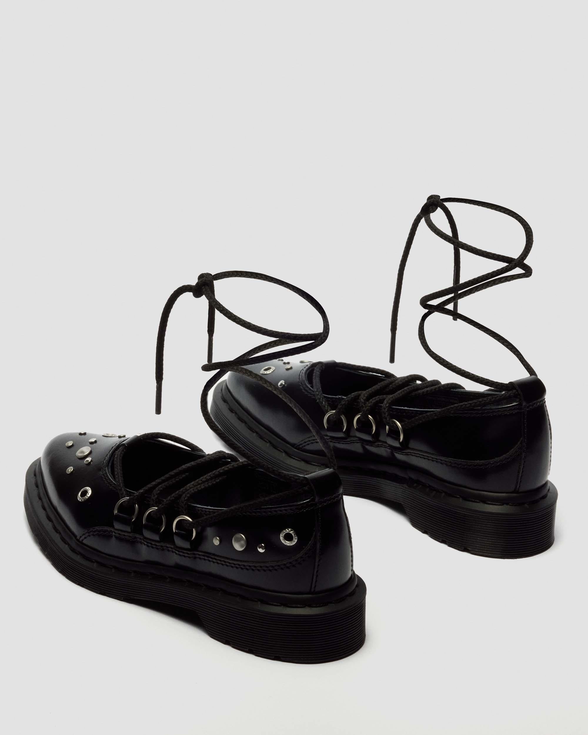 Elphie II Studded Buttero Leather Ballet Flats