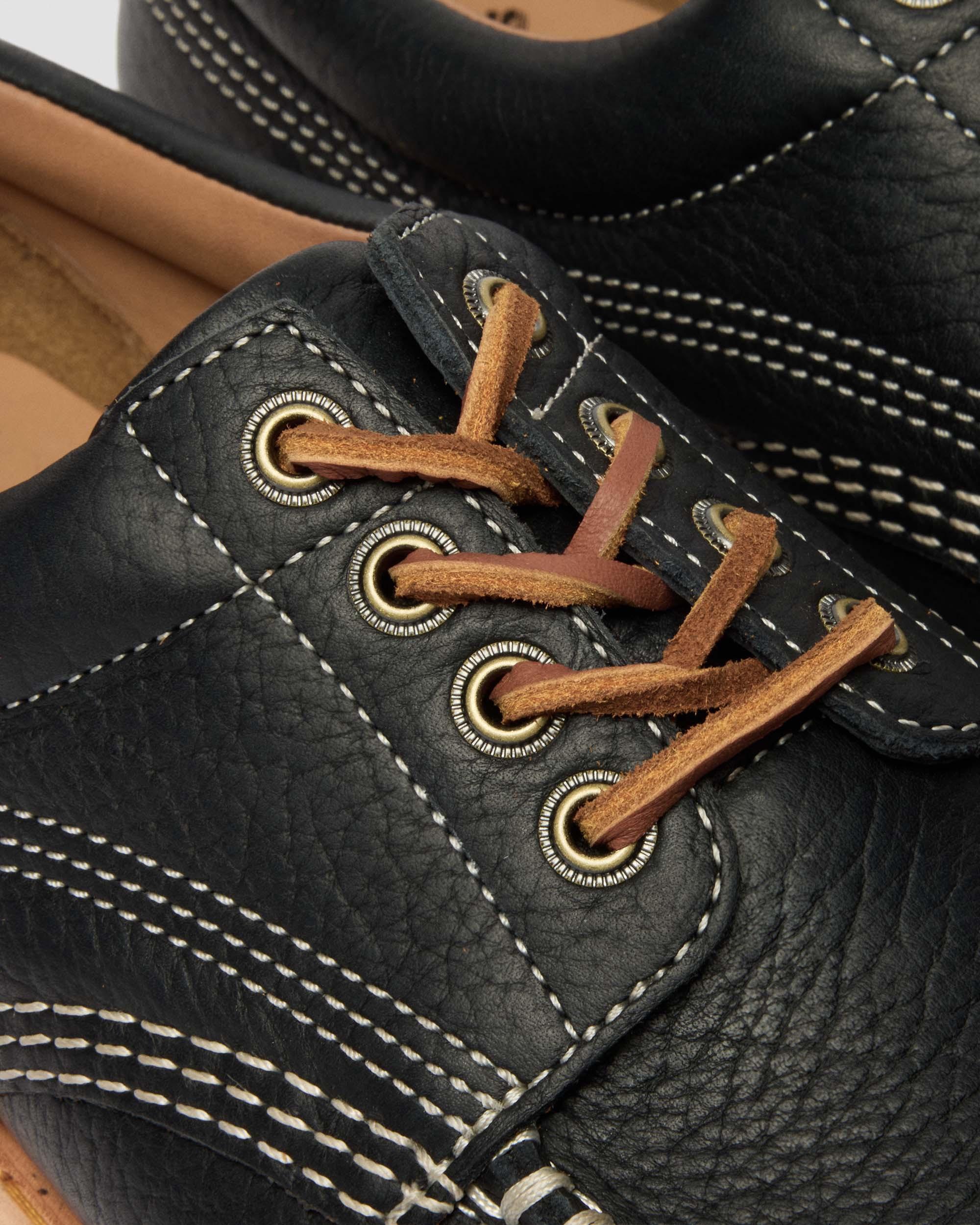 Lowell Wild Grain皮革Moc Toe鞋