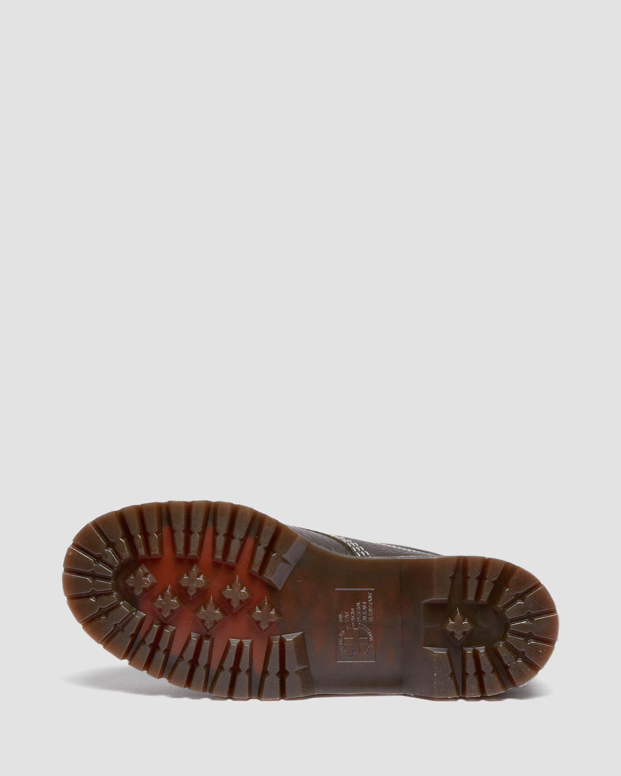 Lowell Wild Grain皮革Moc Toe鞋