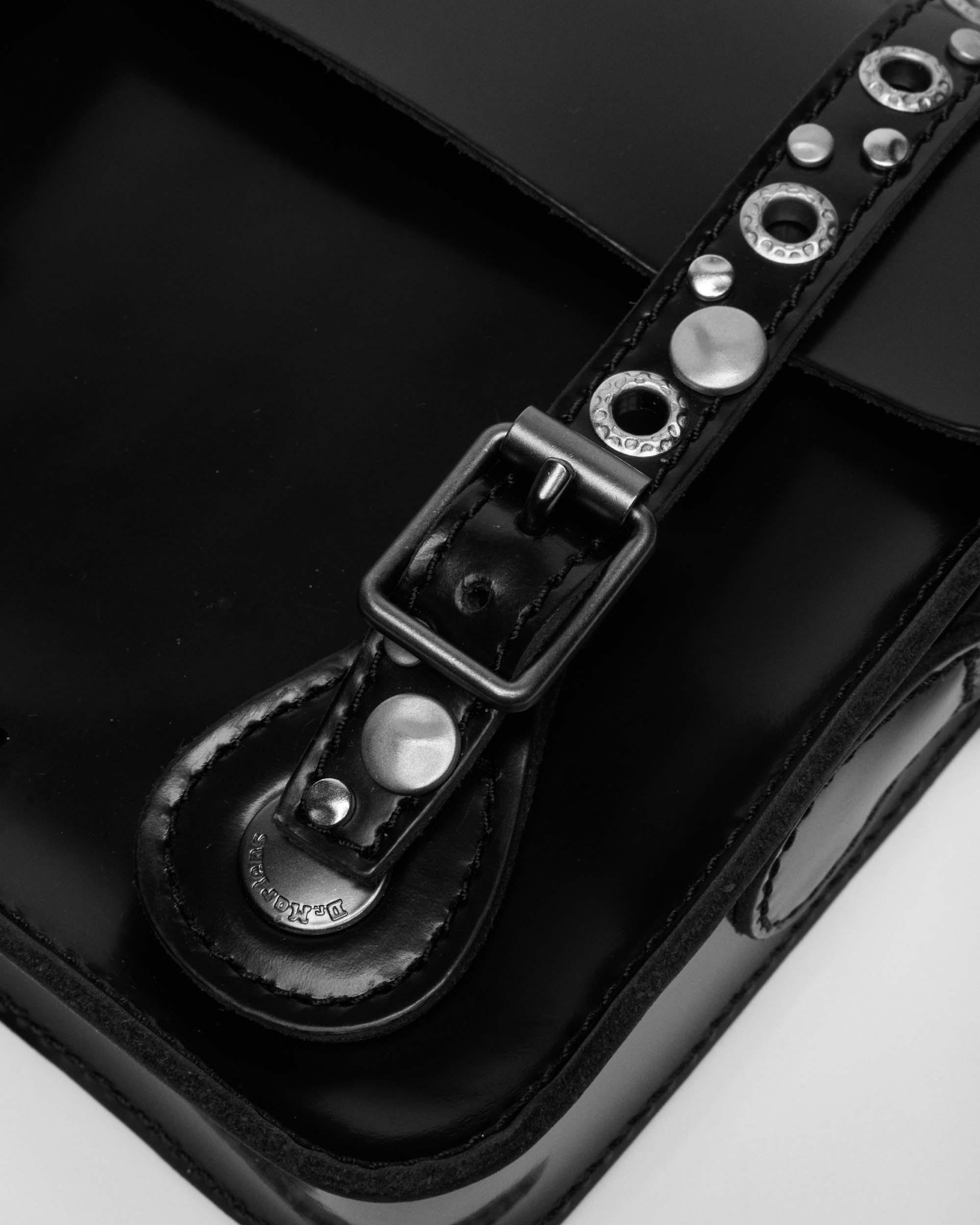 7" Studded Leather Satchel