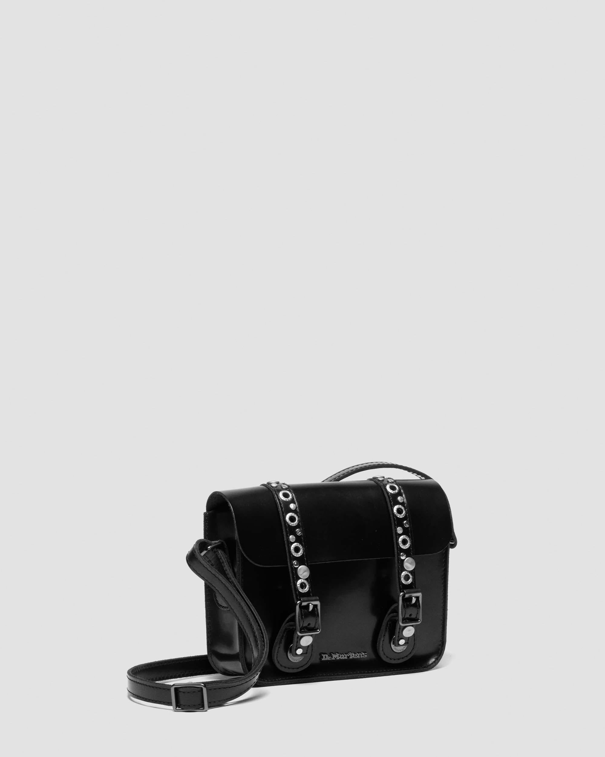 7" Studded Leather Satchel