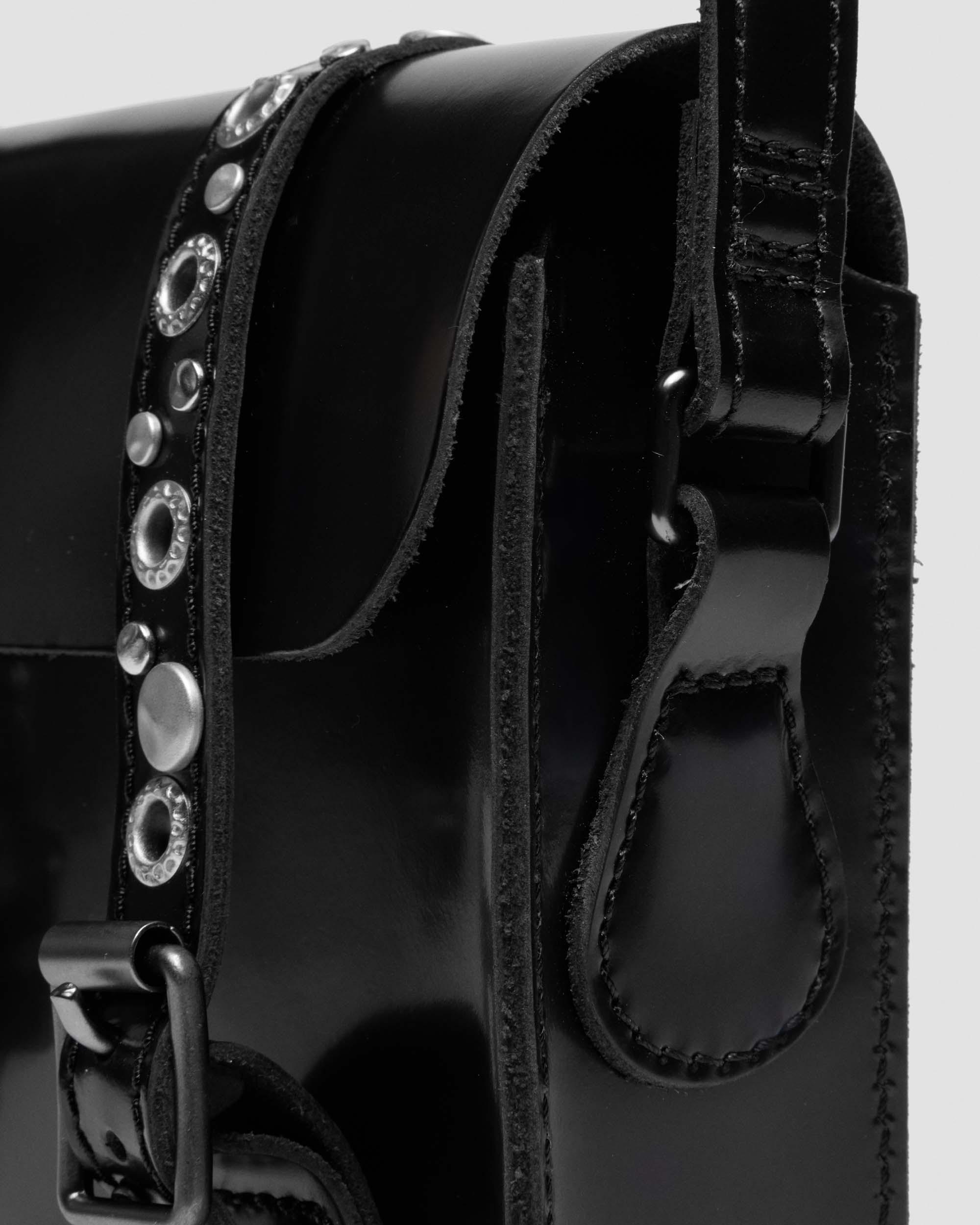 7" Studded Leather Satchel