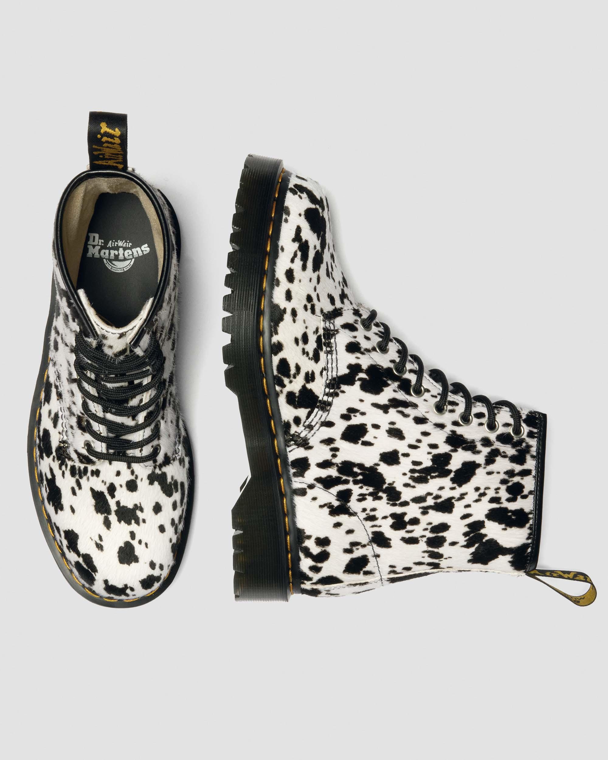 1460 Bex Dalmatian Hair On Leather Boots
