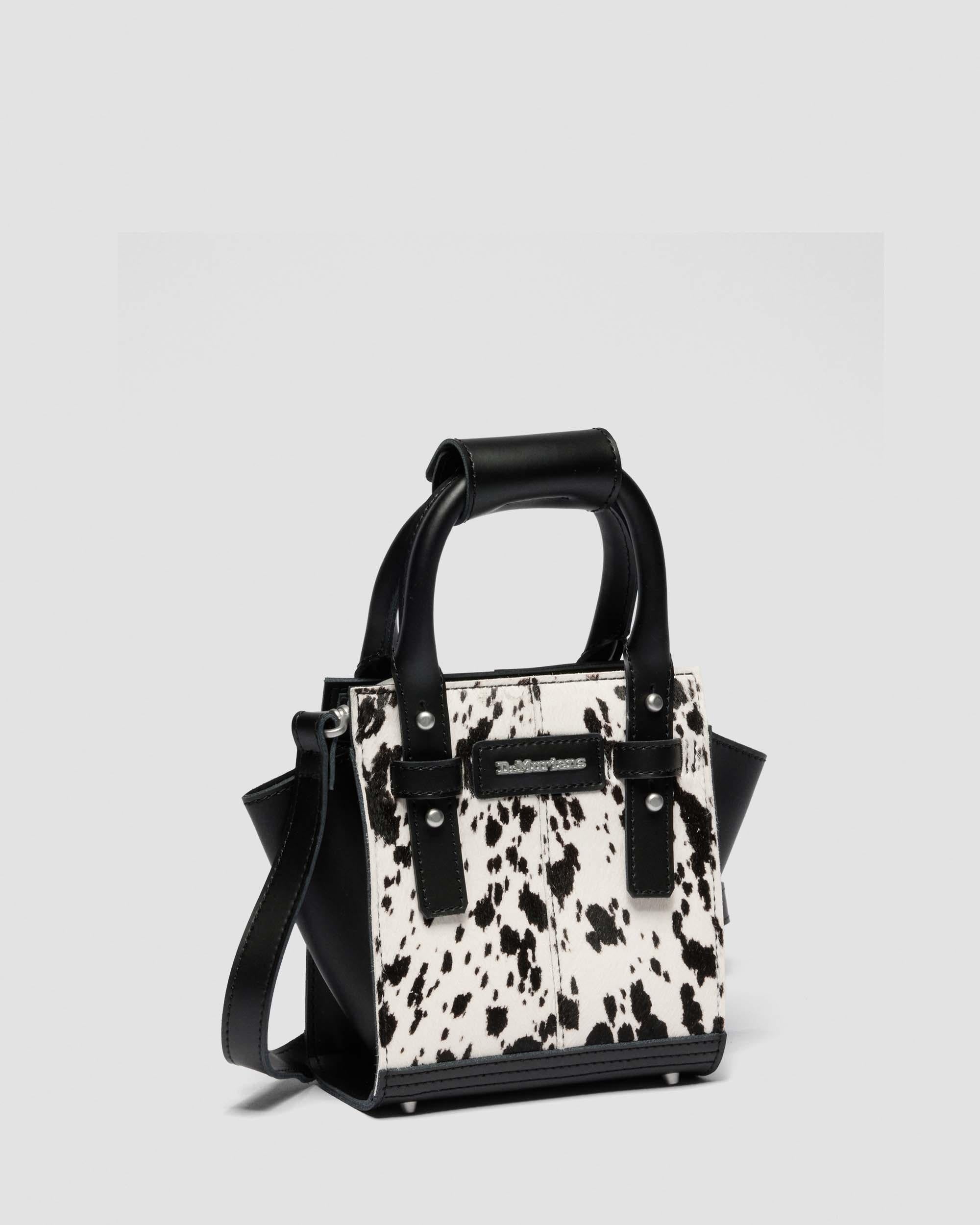 Extra Small Dalmatian Hair-On Leather Tote Bag