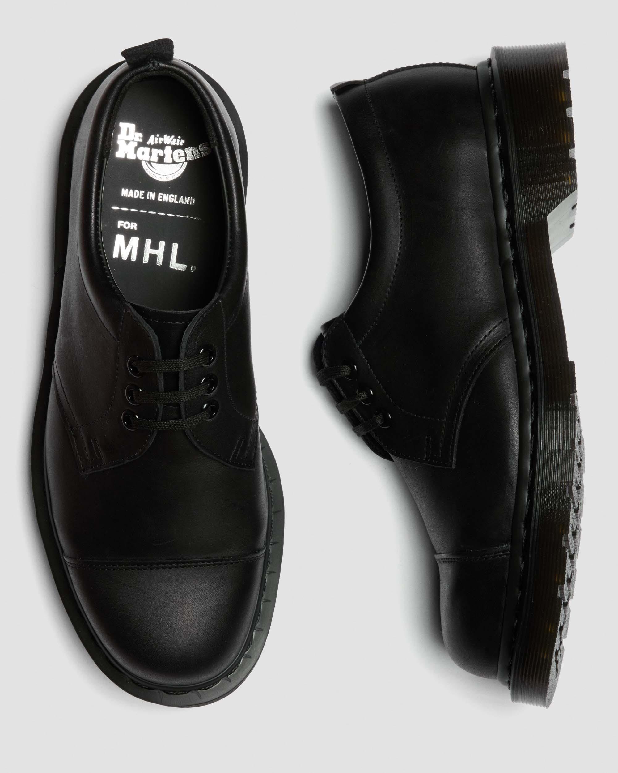 MHL. 1461 Grained Oiled Leather Oxford Shoes