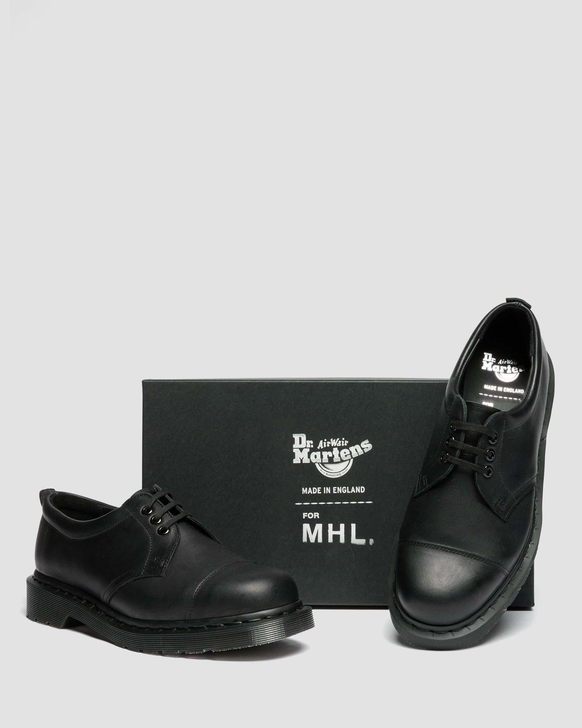 MHL. 1461 Grained Oiled Leather Oxford Shoes